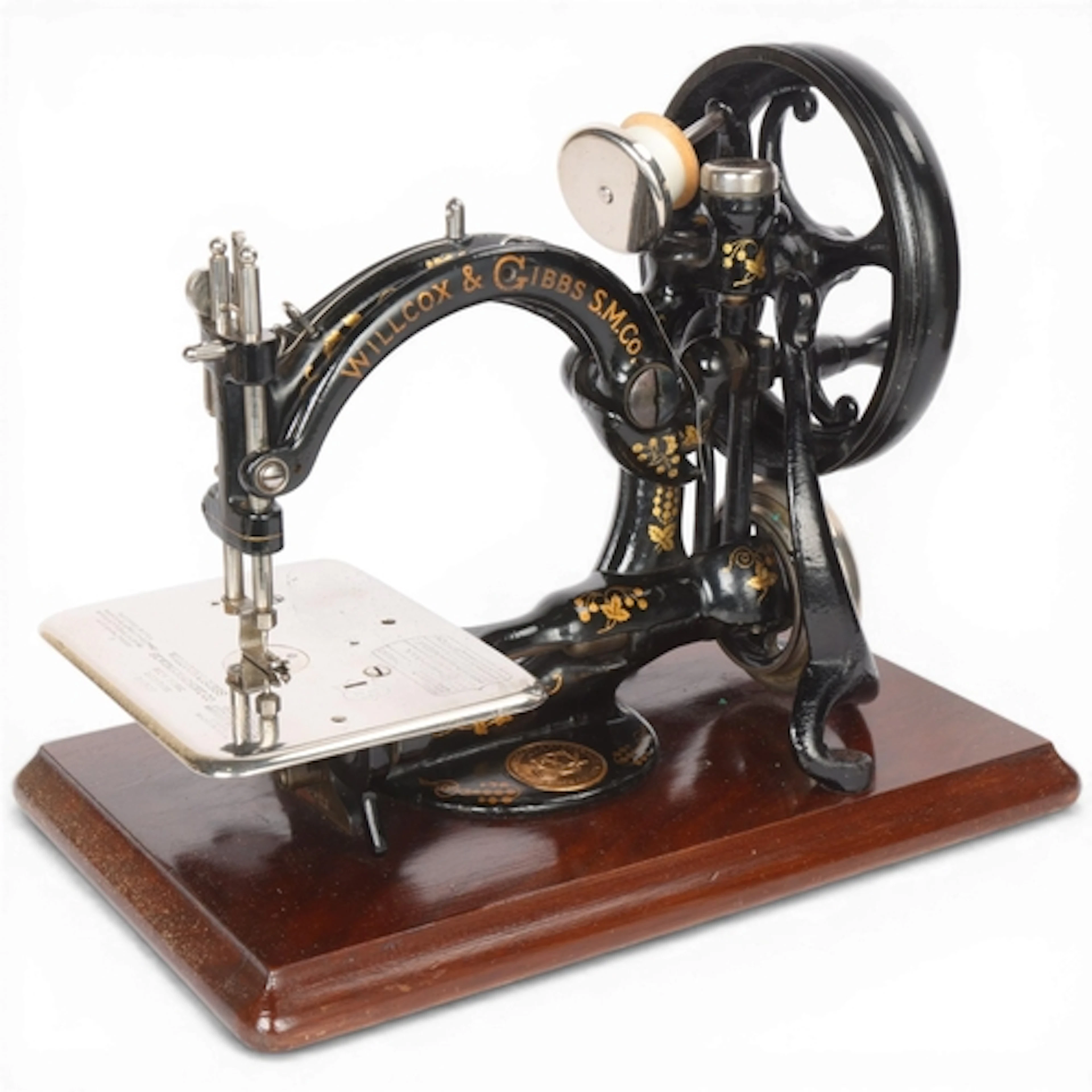 A 19th Century Willcox & Gibbs "Automatic" silent sewing mac...