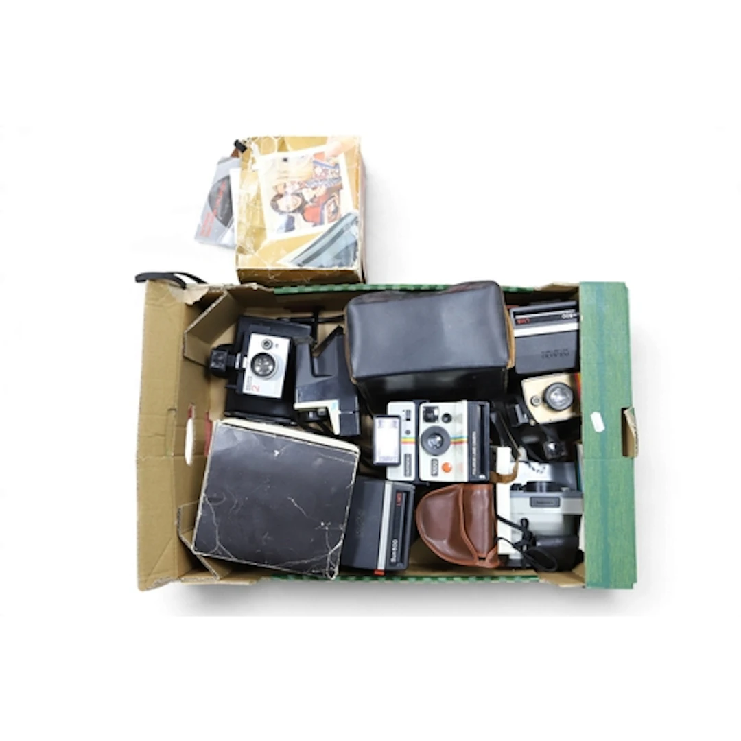 A large collection of Polaroid Cameras to include 1000, Colo...