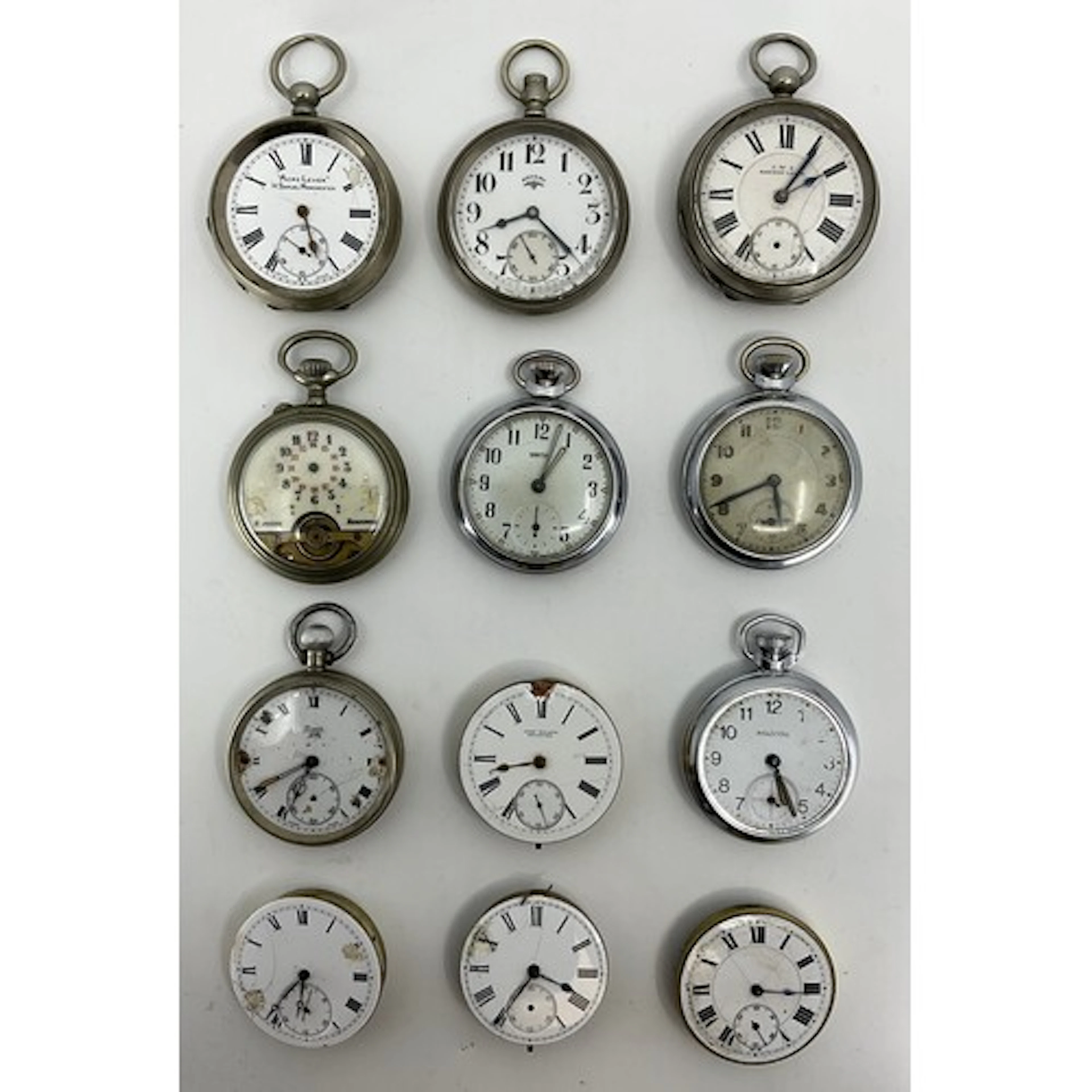 Horology - a Hebdomas eight-day open faced pocket watch; var...