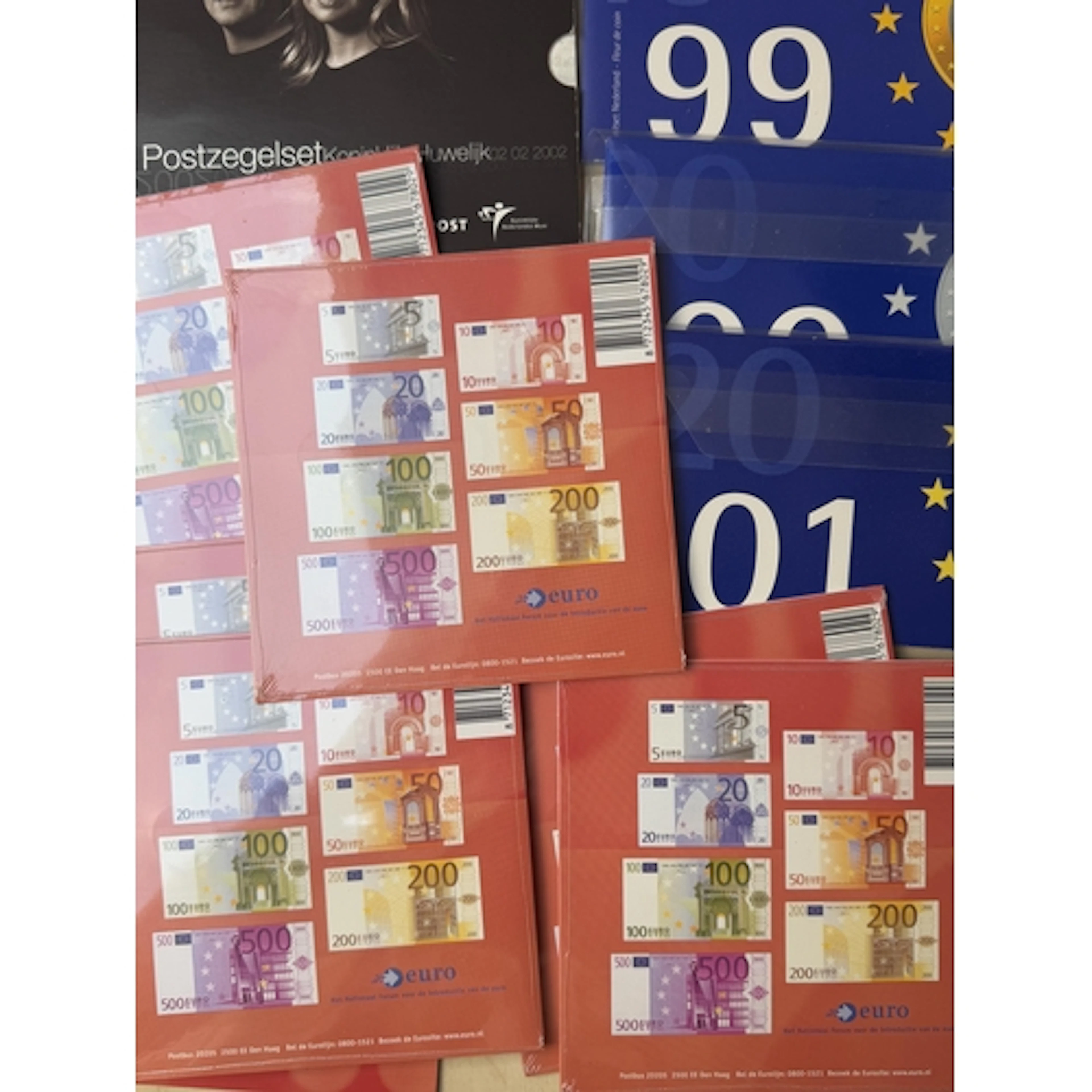A collection of x11 Dutch uncirculated coin year sets, inclu...