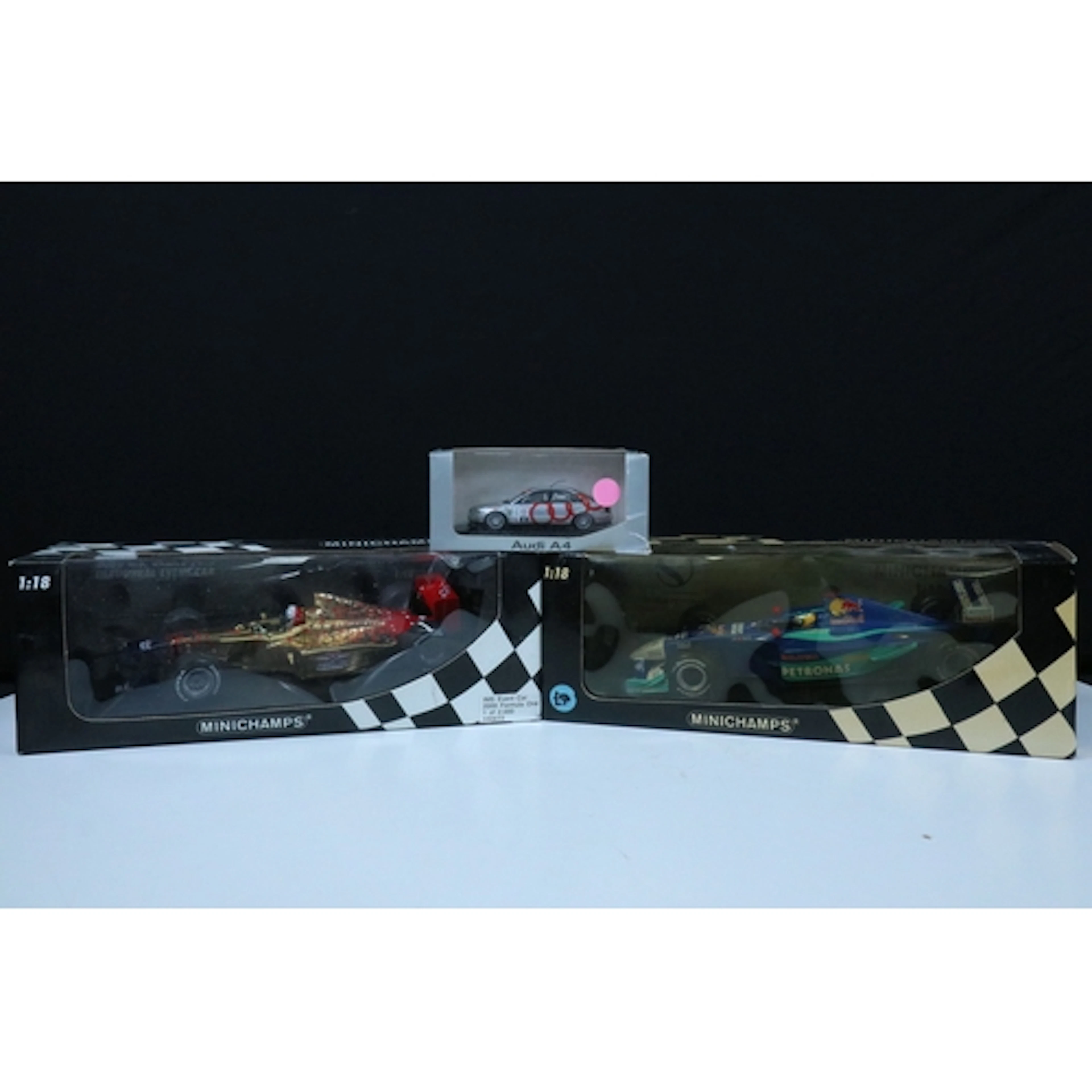 Three boxed Paul's Model Art Minichamps diecast models to in...