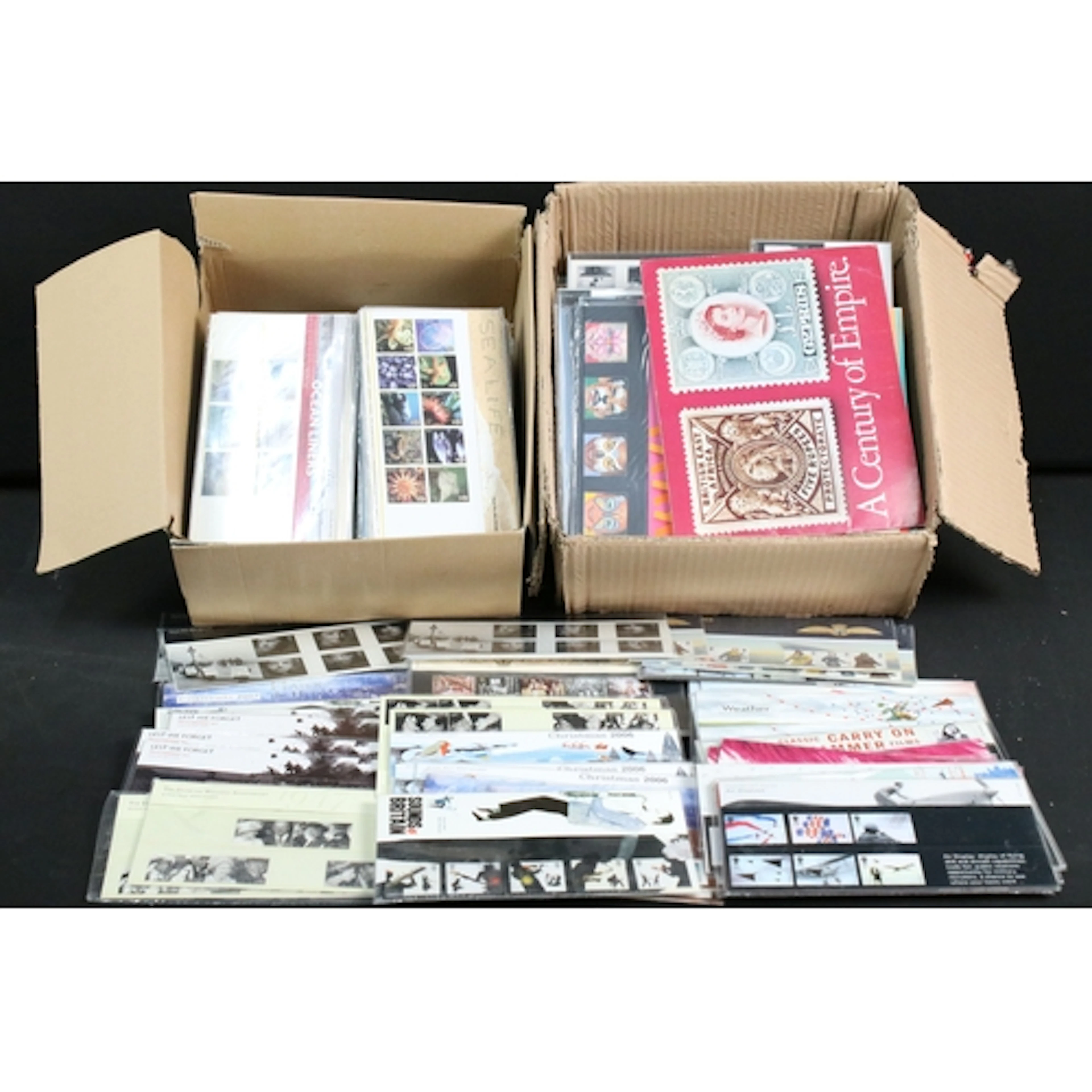Large collection of Royal Mail Mint Stamp packs and First Da...