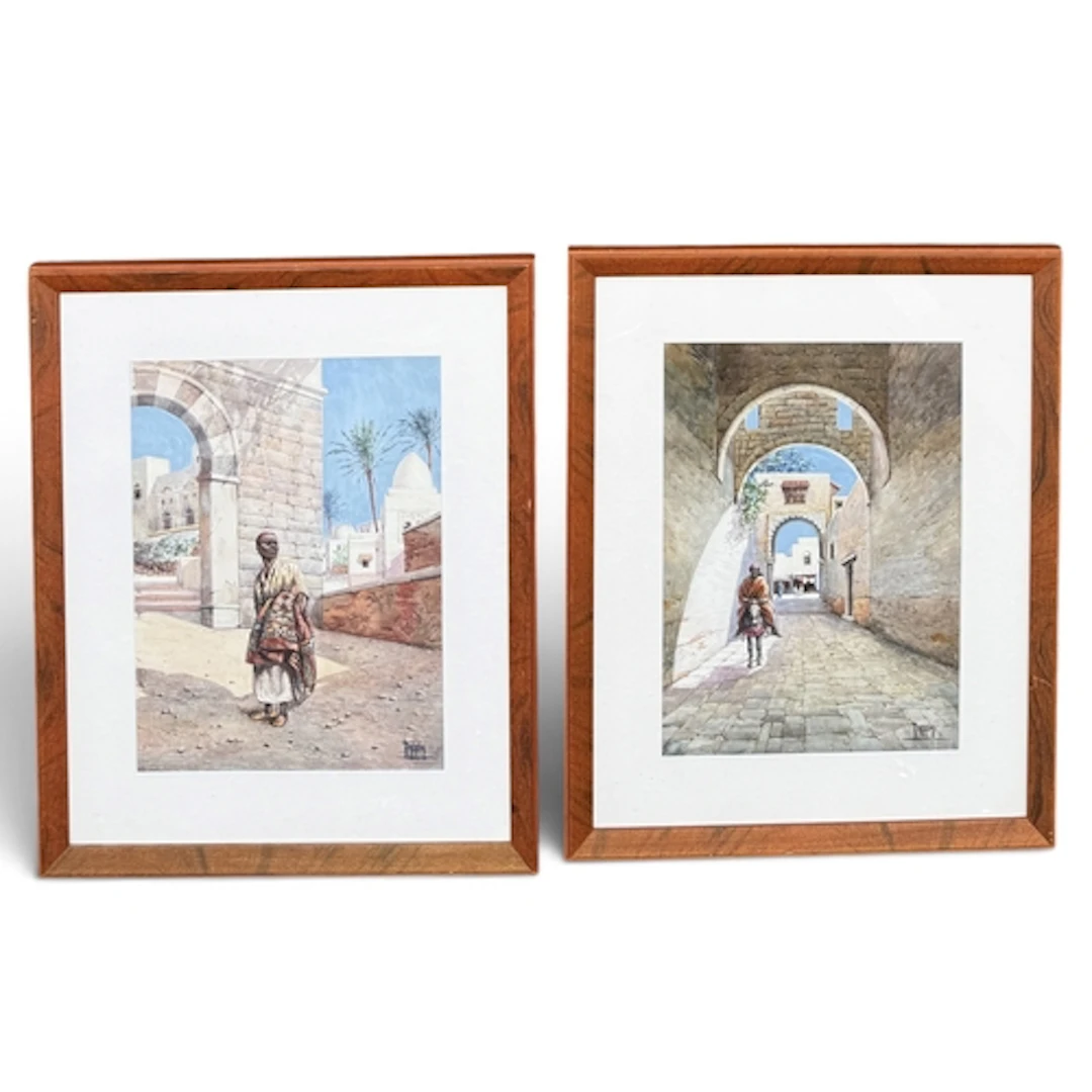 VITTORIO RAPPINI (ITALIAN, 1877-1939): FIGURE ON A DONKEY Wa...