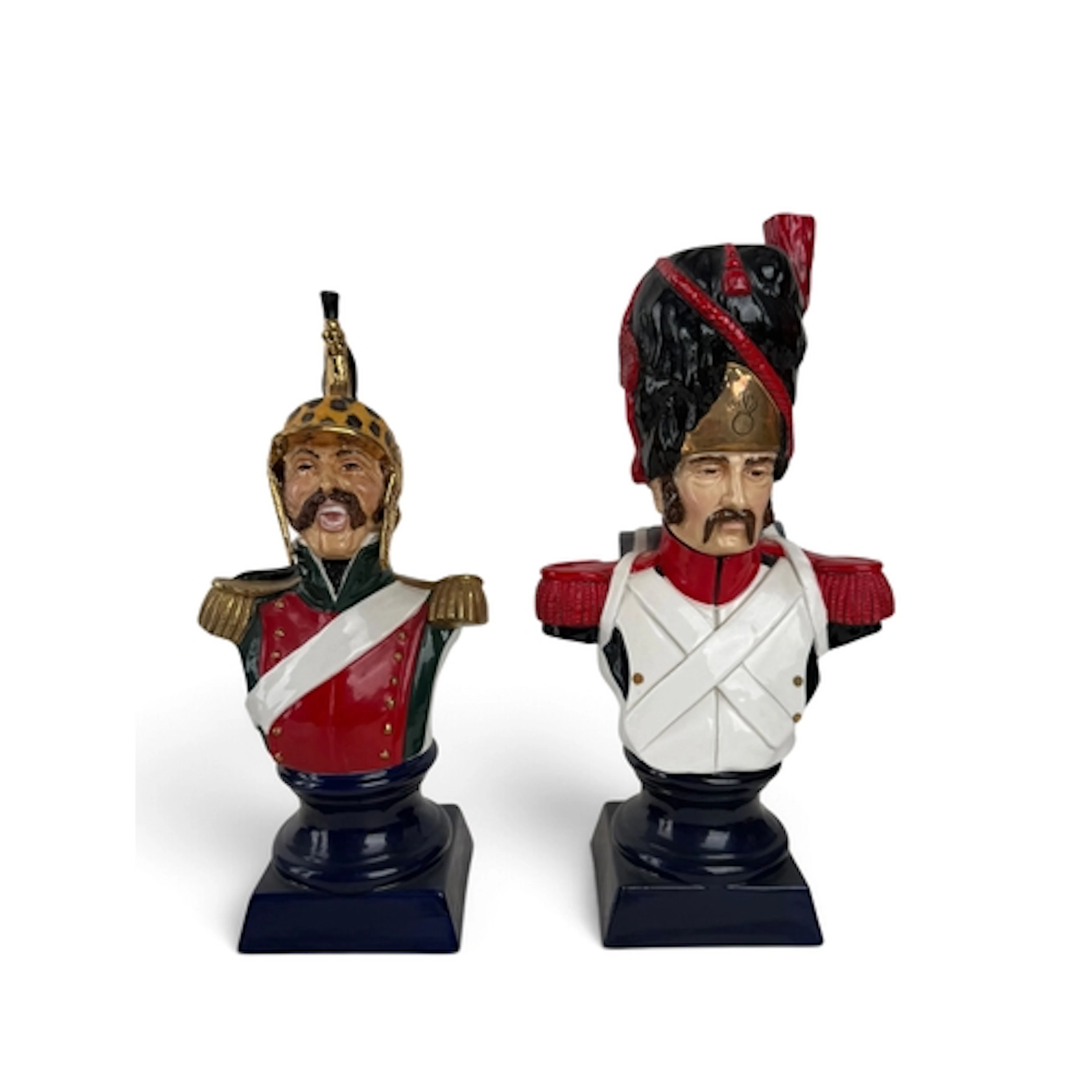 A PAIR OF MICHAEL SUTTY PORCELAIN FIGURES - FRENCH GRENADIER...