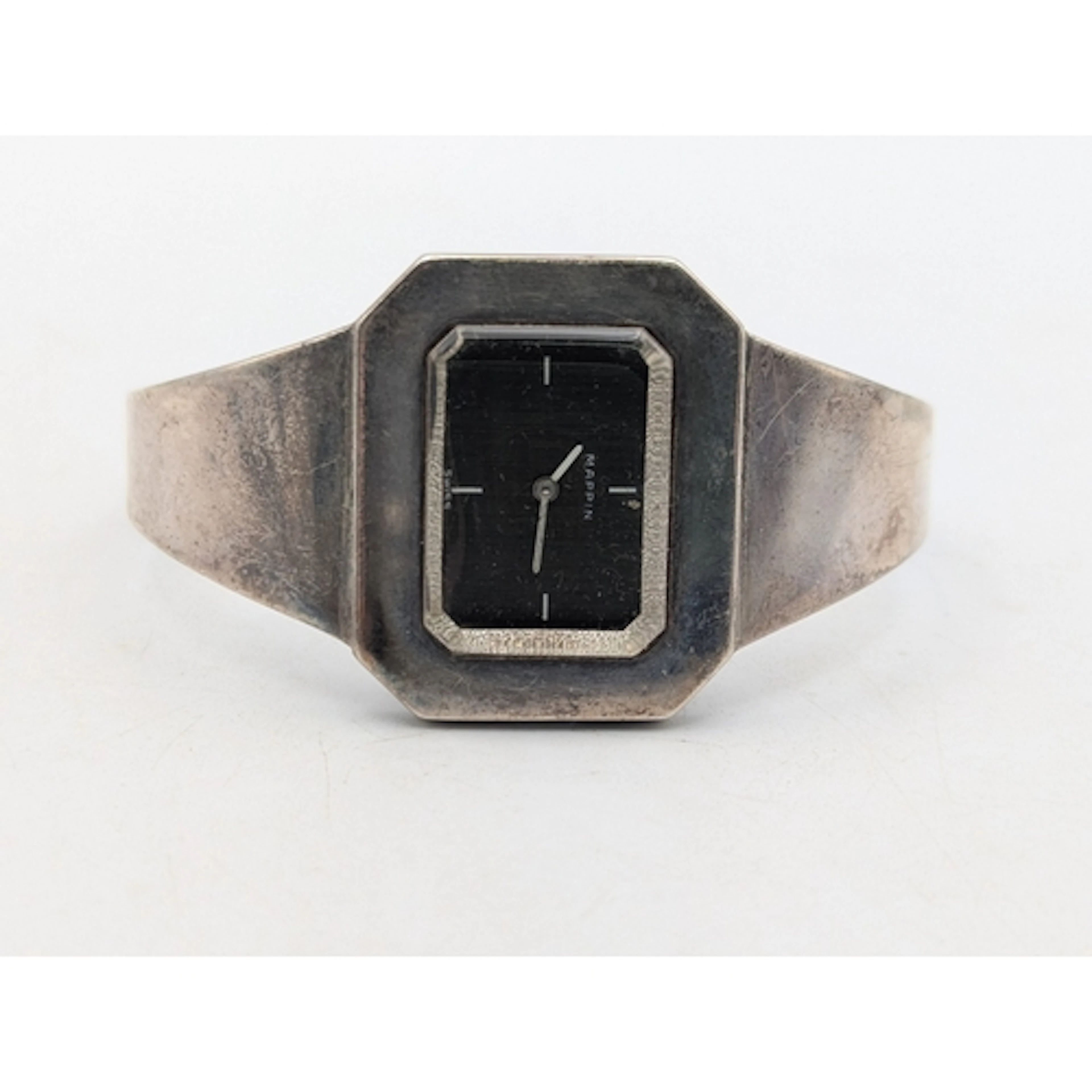 A silver Mappin Swiss mechanical wristwatch featuring a chun...