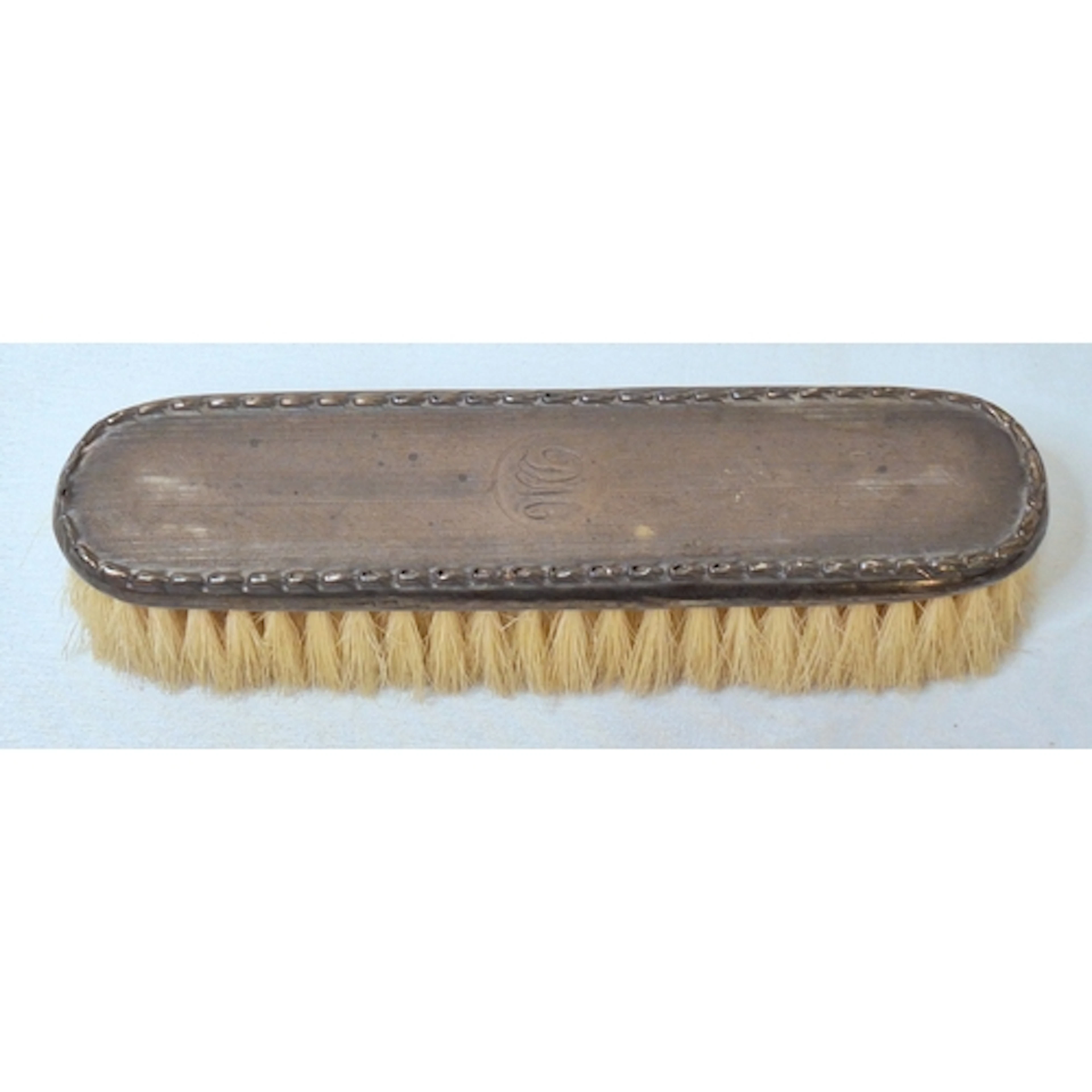 Silver Topped Clothes Brush, rubbed hallmarked, decorated wi...