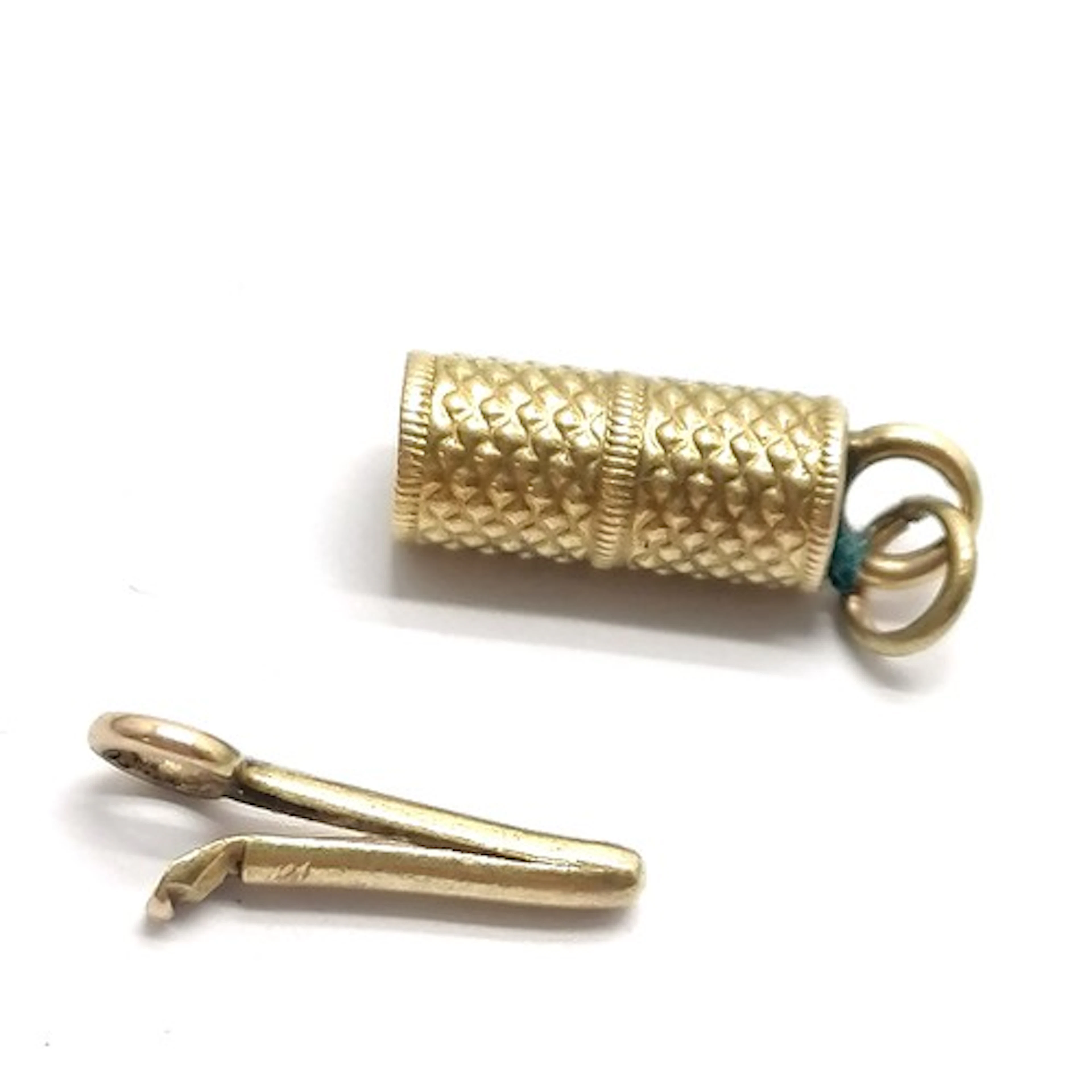 Antique Georgian unmarked (touch tests as) 14ct gold barrel ...