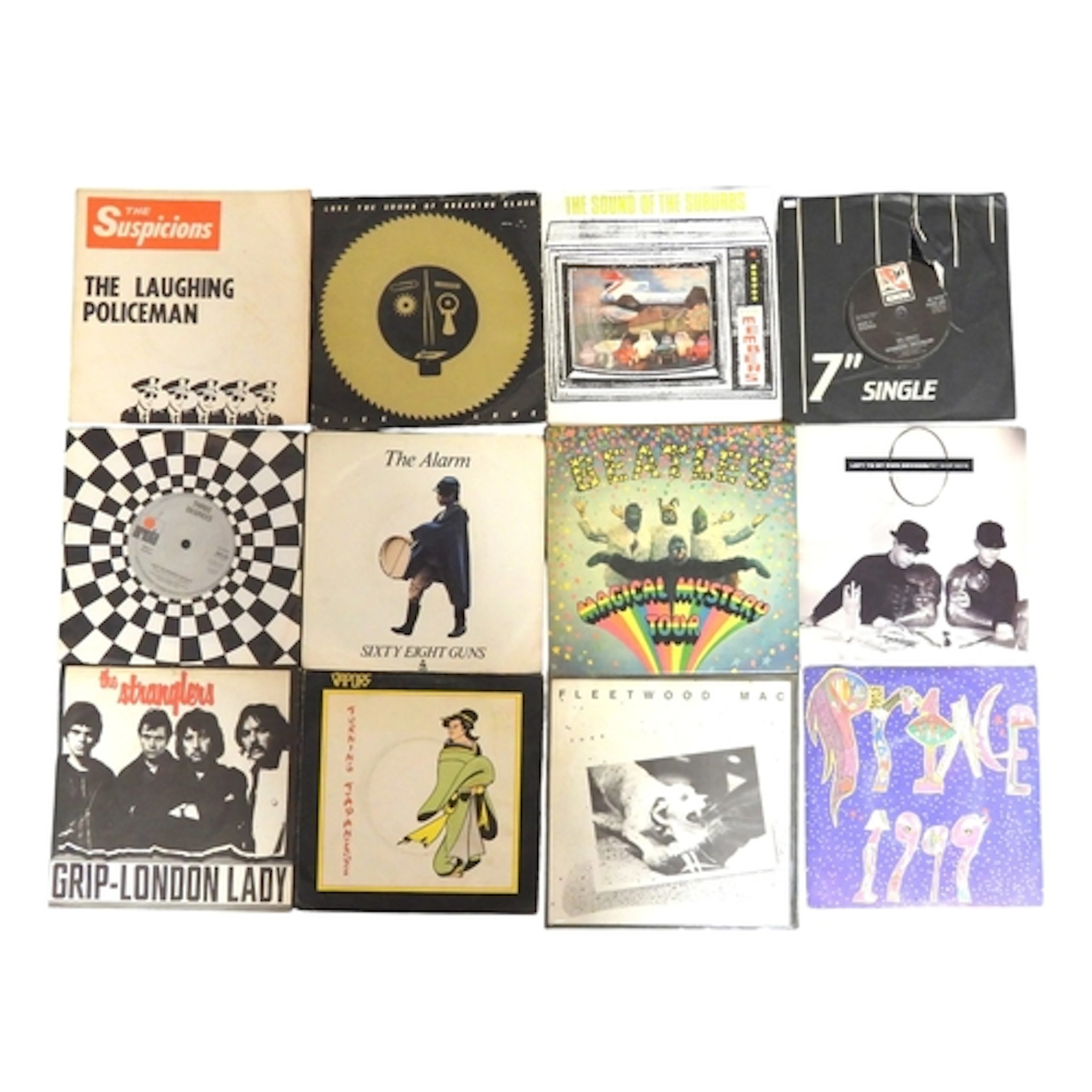 45RPM 7" ROCK/POP/PUNK/NEW WAVE - Two large assorted cr...