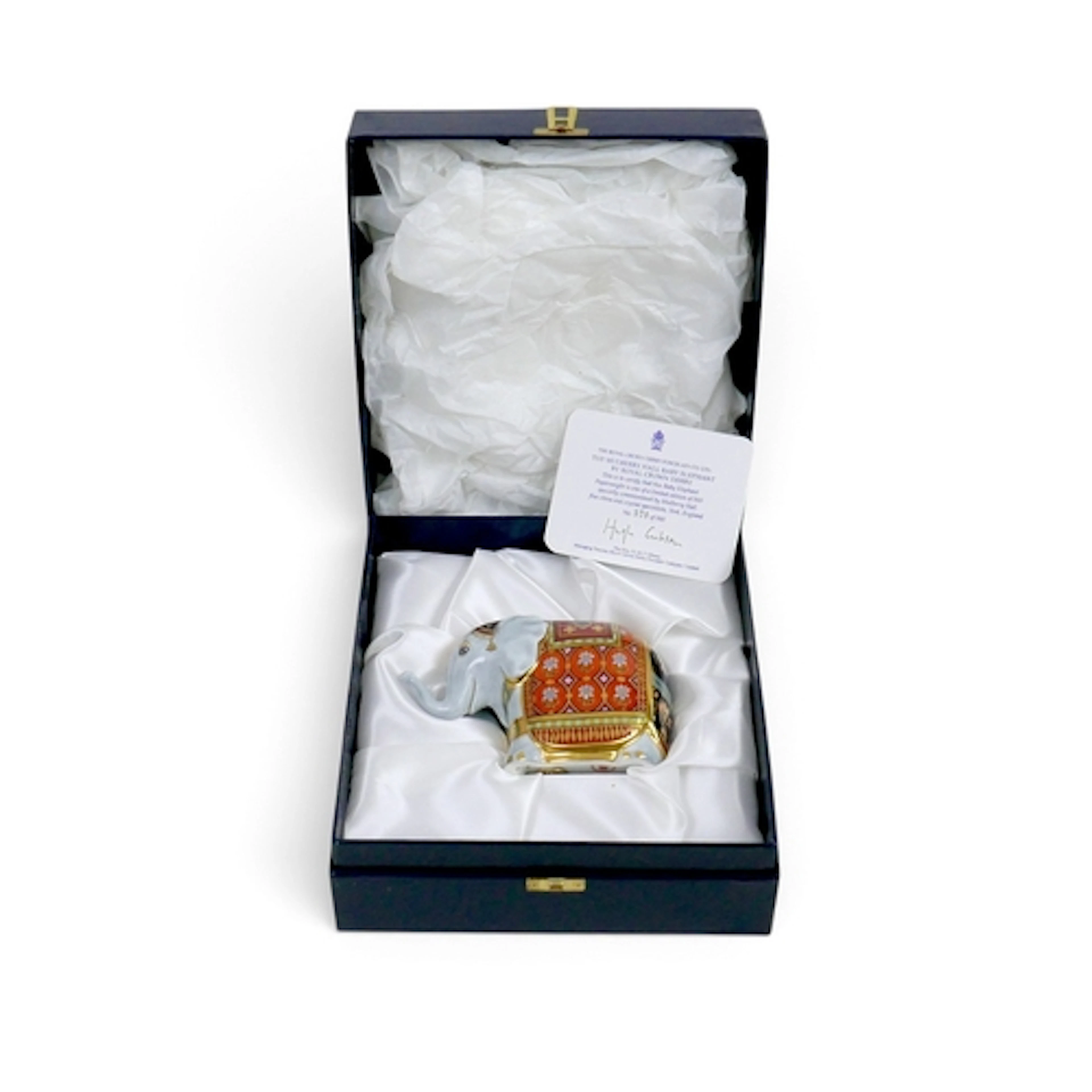 A LIMITED EDITION ROYAL CROWN DERBY MULBERRY HALL ELEPHANT P...
