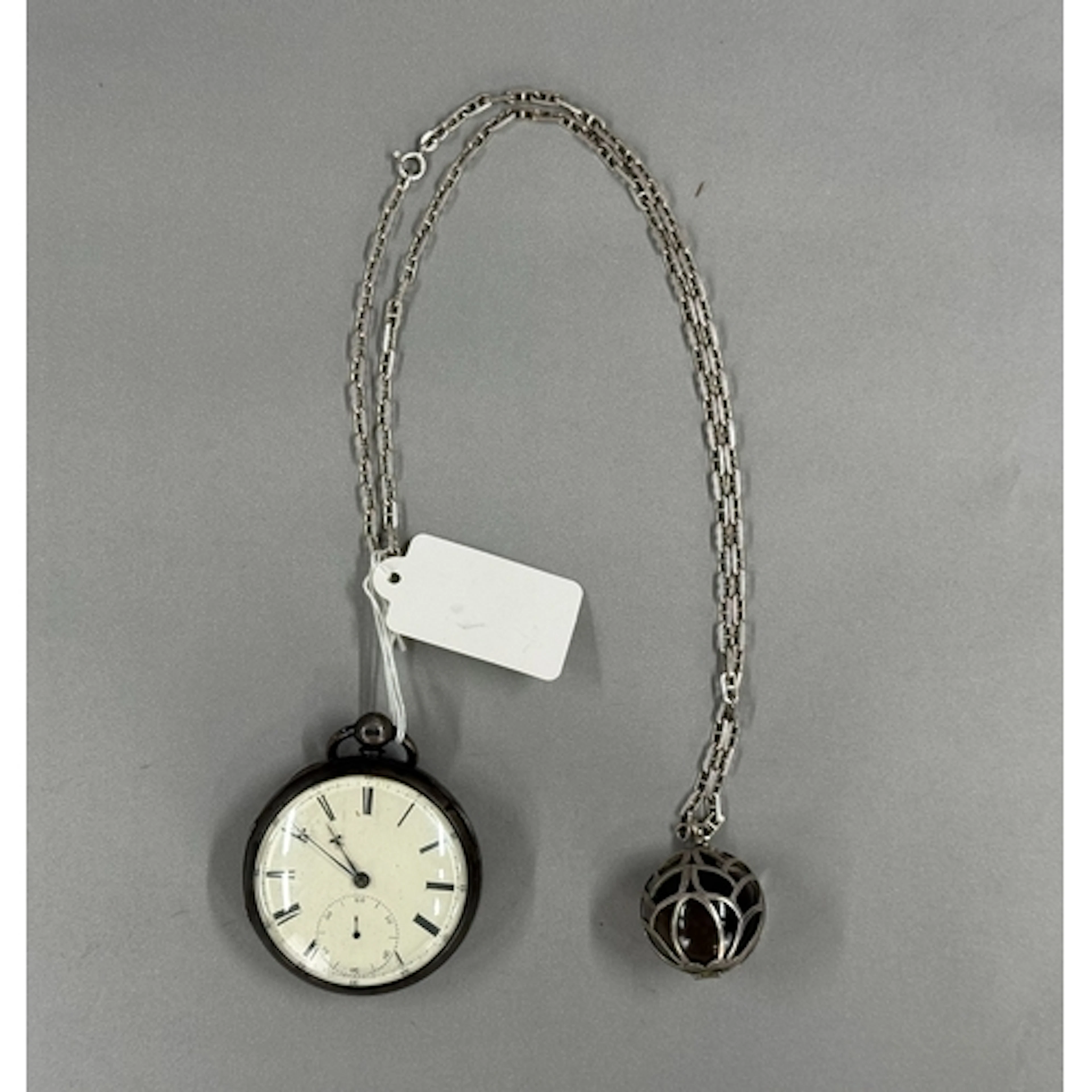 Watches: a silver cased open faced pocket watch, Chester 185...