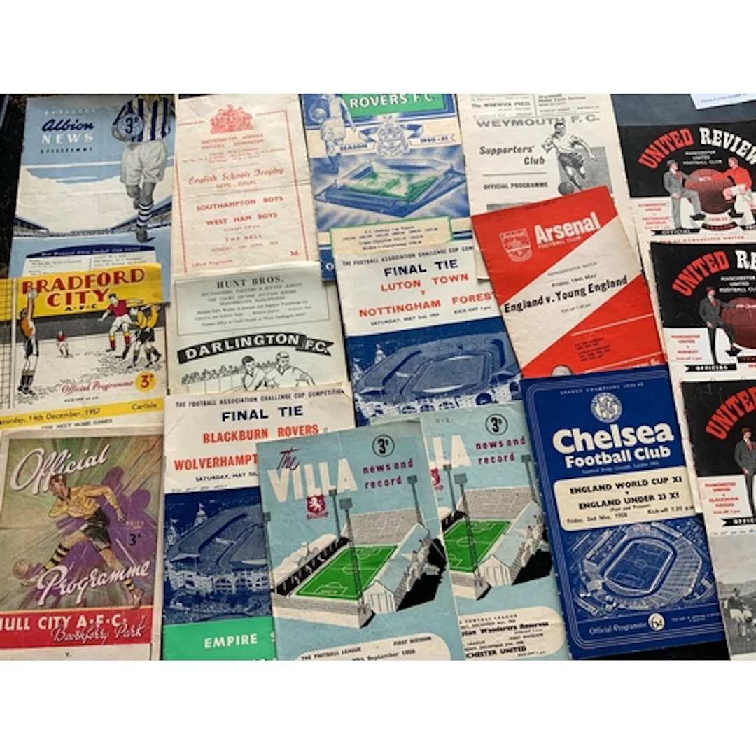 Football Programme Assortment: Wide range to include 53/54 S...