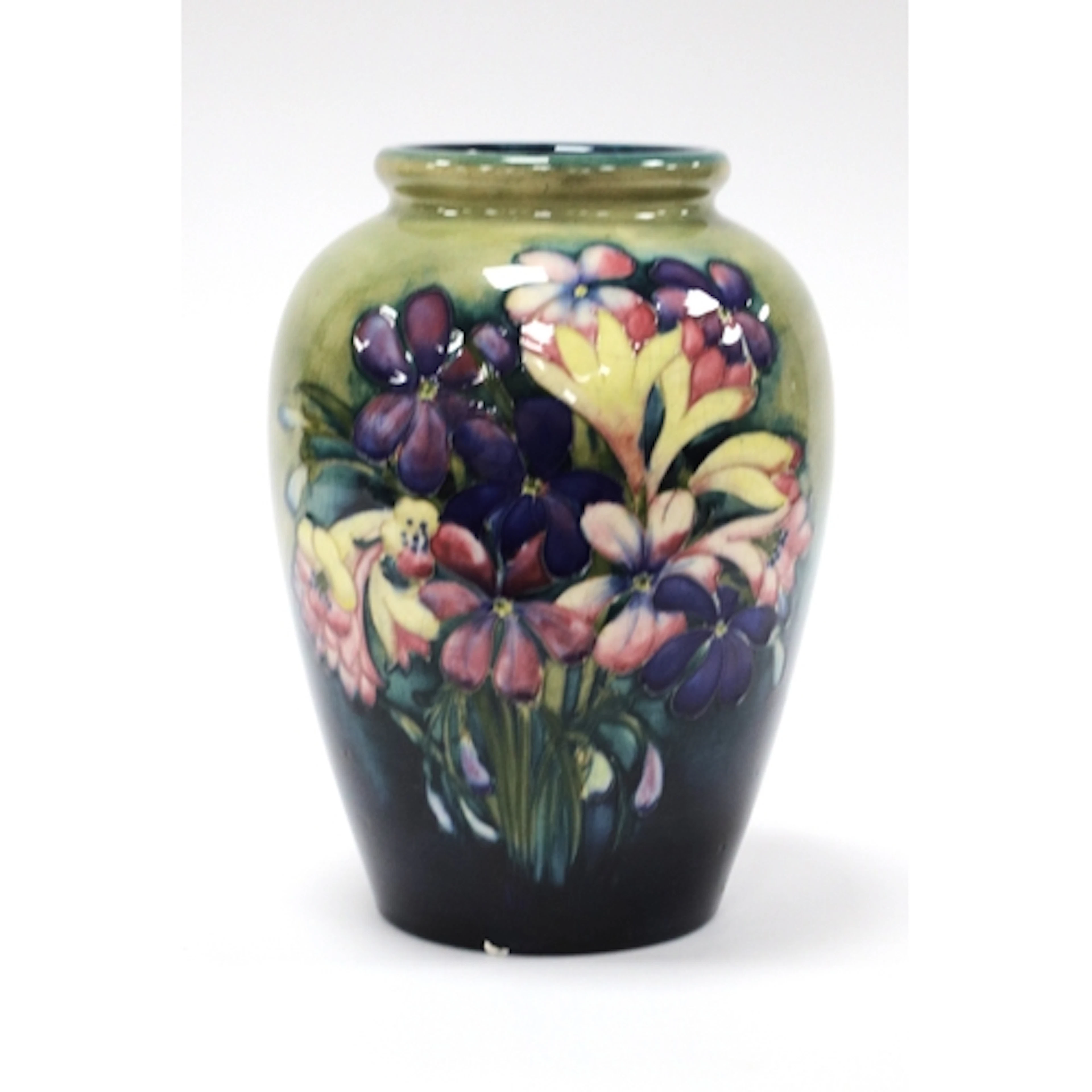A Moorcroft Pottery Vase, of ovoid form, painted in the 'Spr...