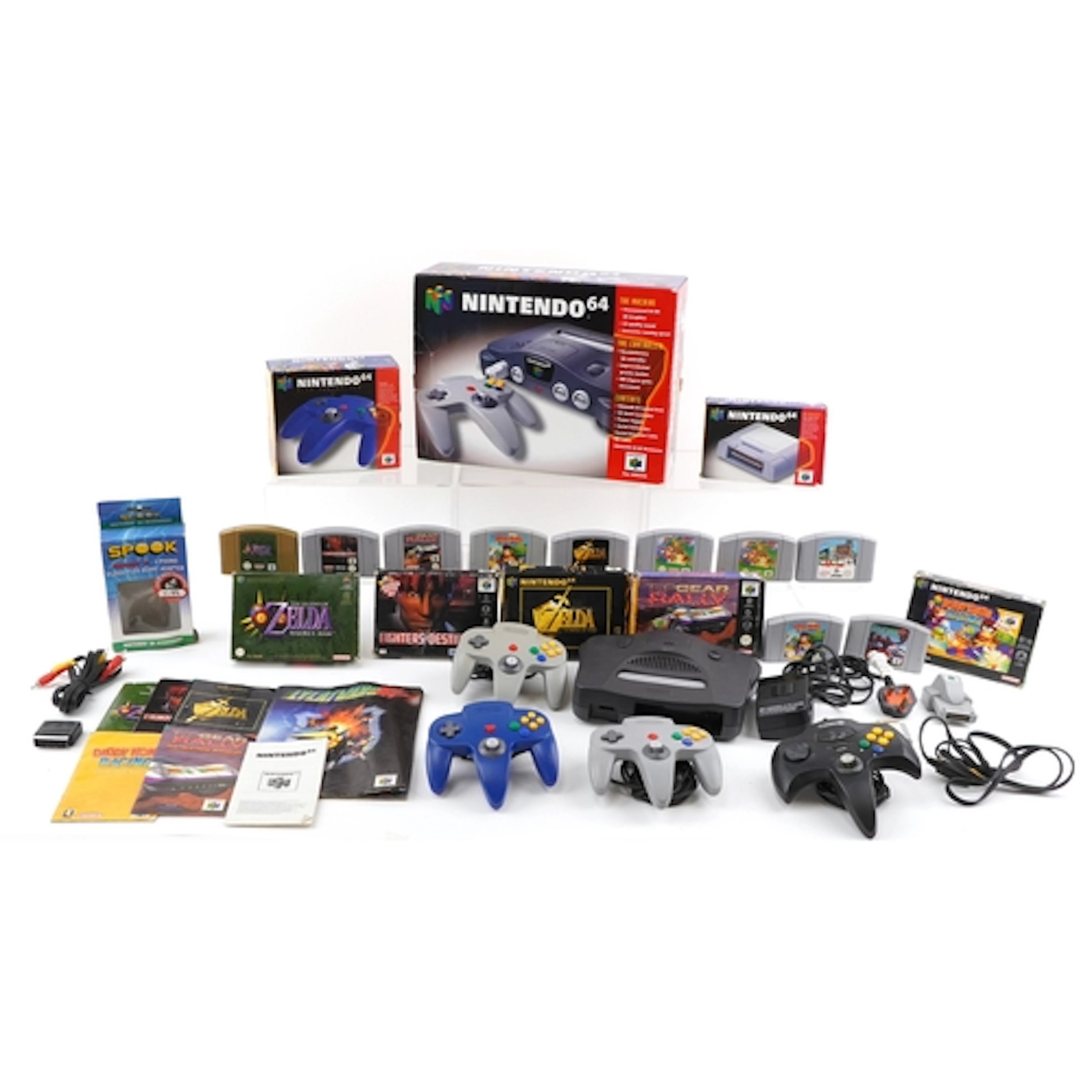 Nintendo 64 games console with controllers, accessories and ...