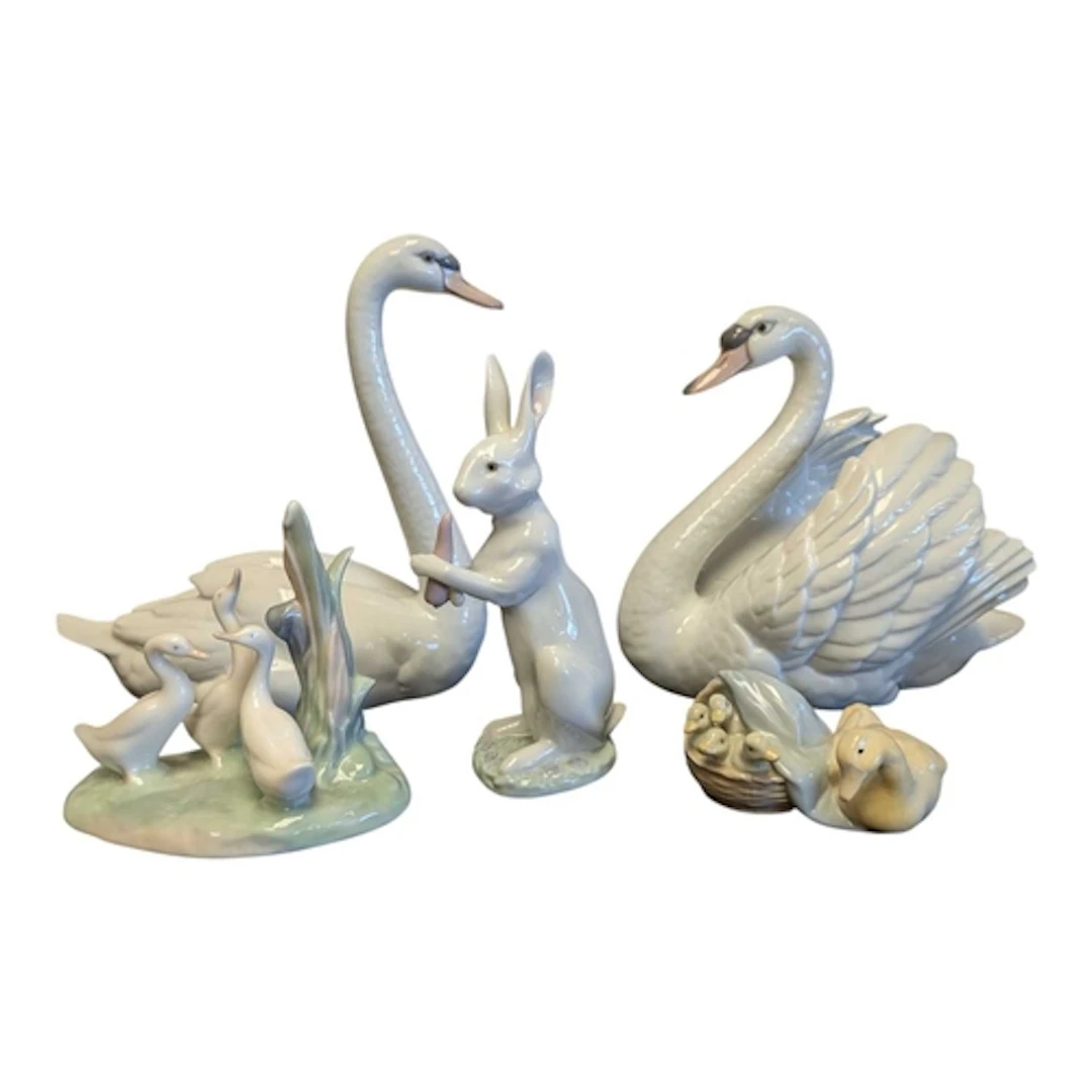 Lladro & Nao - Collection of late 20th century porcelain...