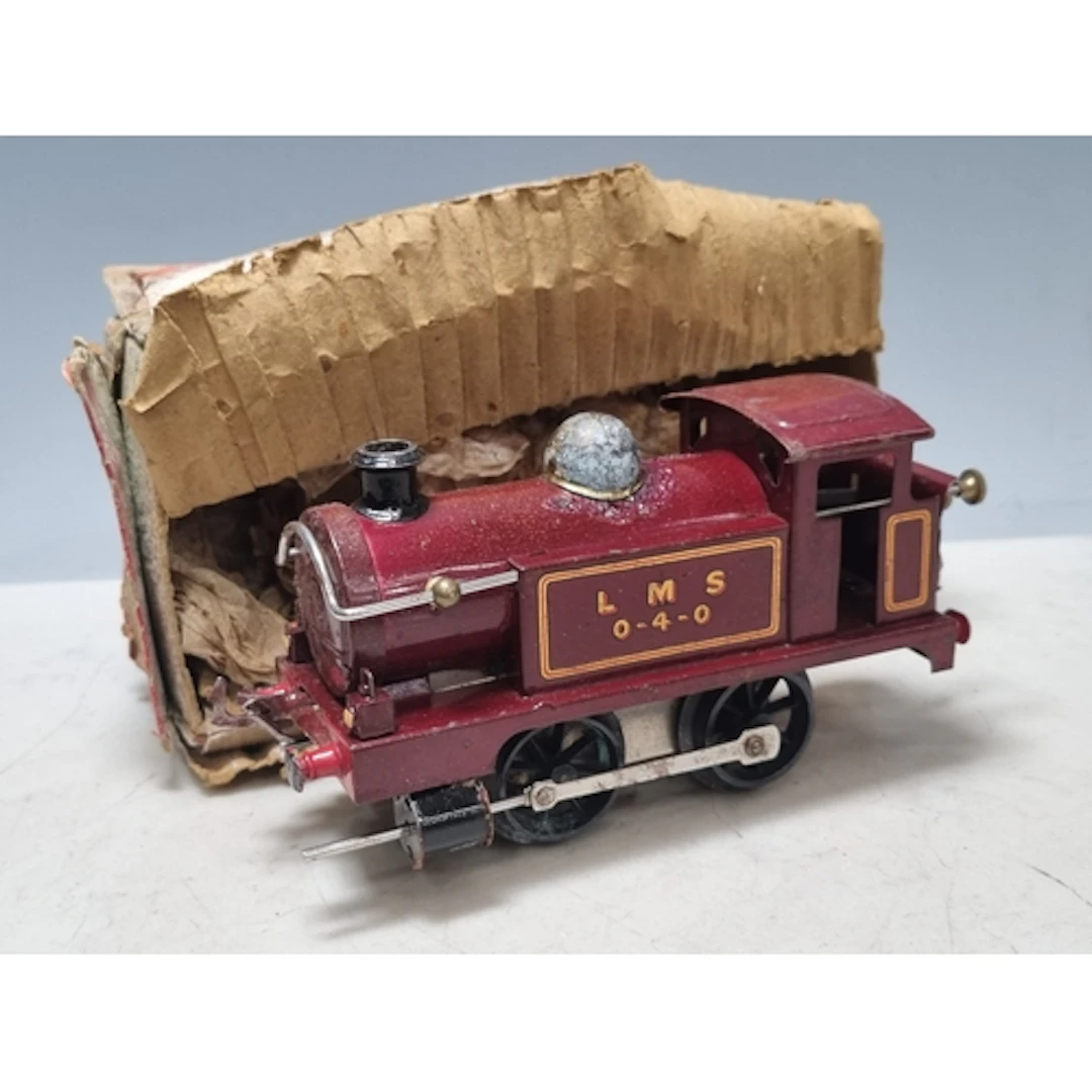 A Hornby 0 gauge No.1 clockwork 0-4-0T in LMS maroon liver ...