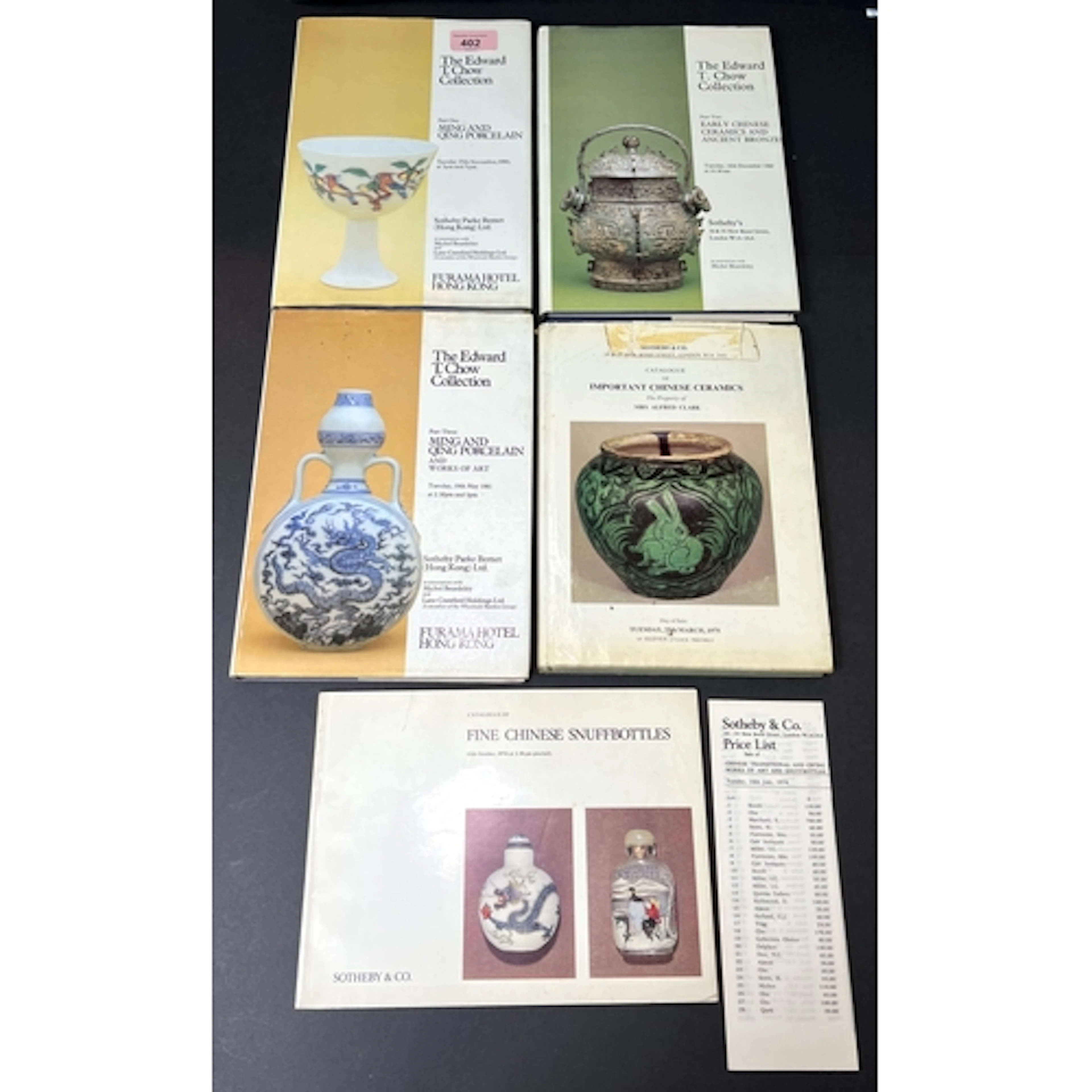 The Edward Chow Collection Sotheby hard back catalogue part ...