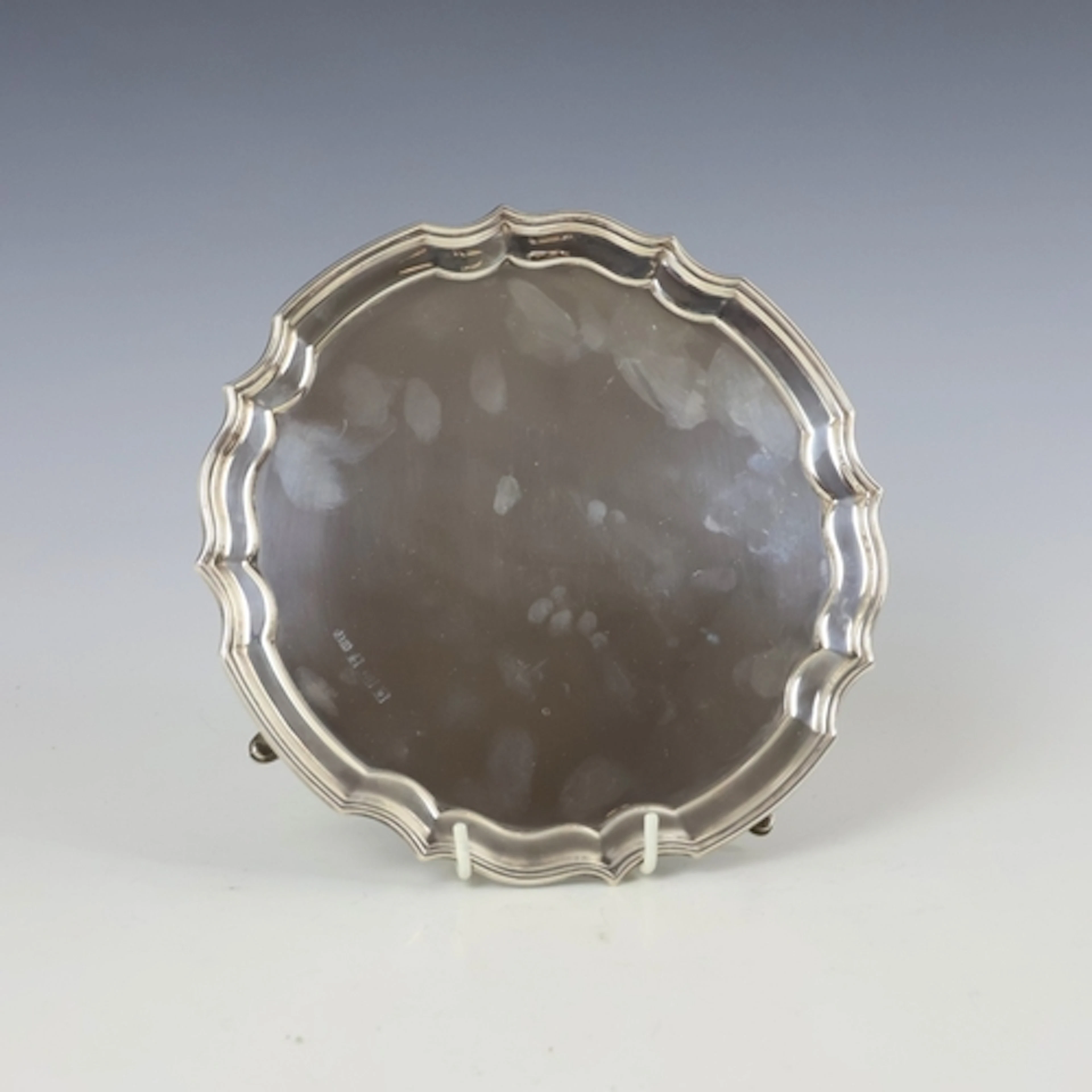 A late 20th century silver salver, John Rose, Birmingham 197...