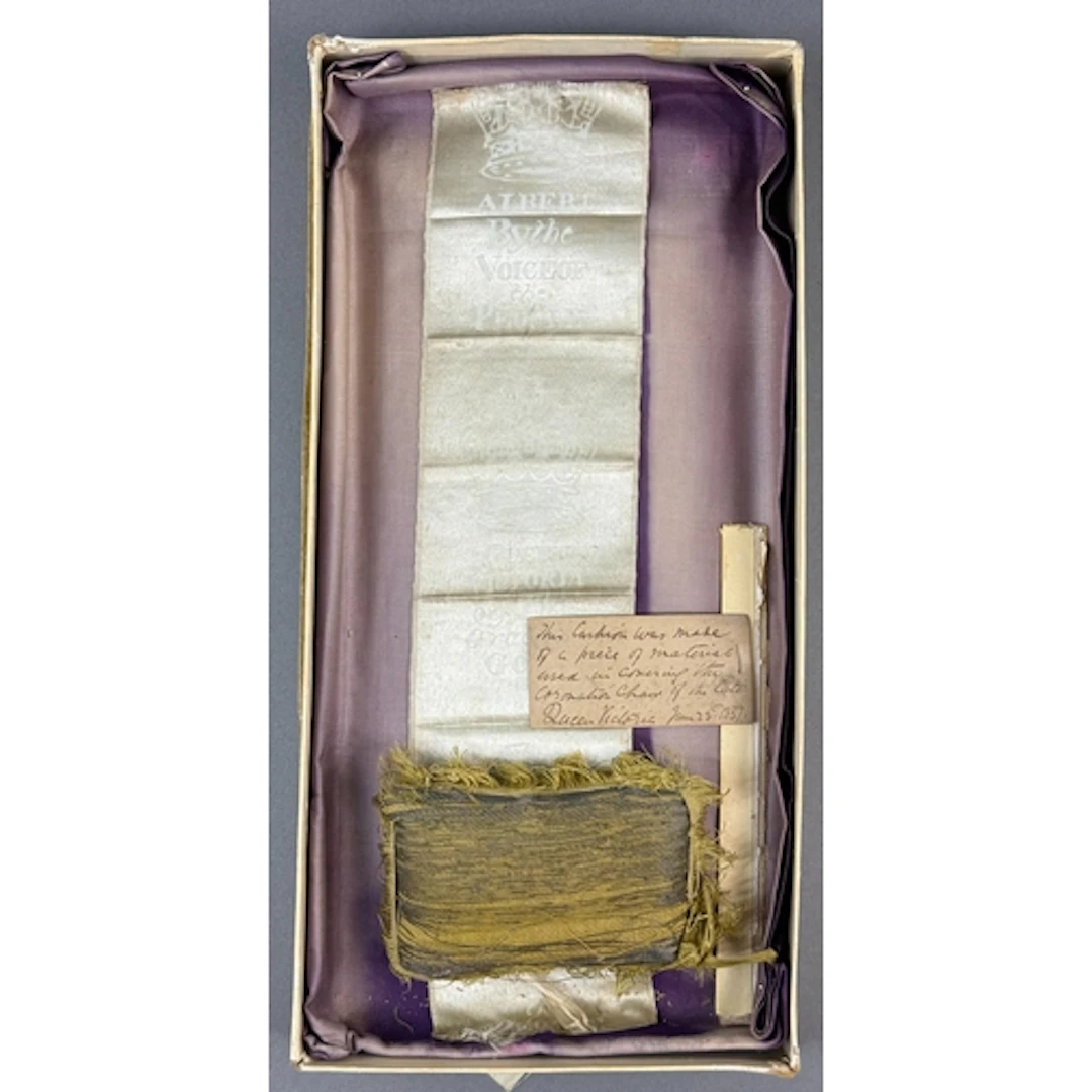 Decorative Arts: an unusual small cushion, made from a piece...