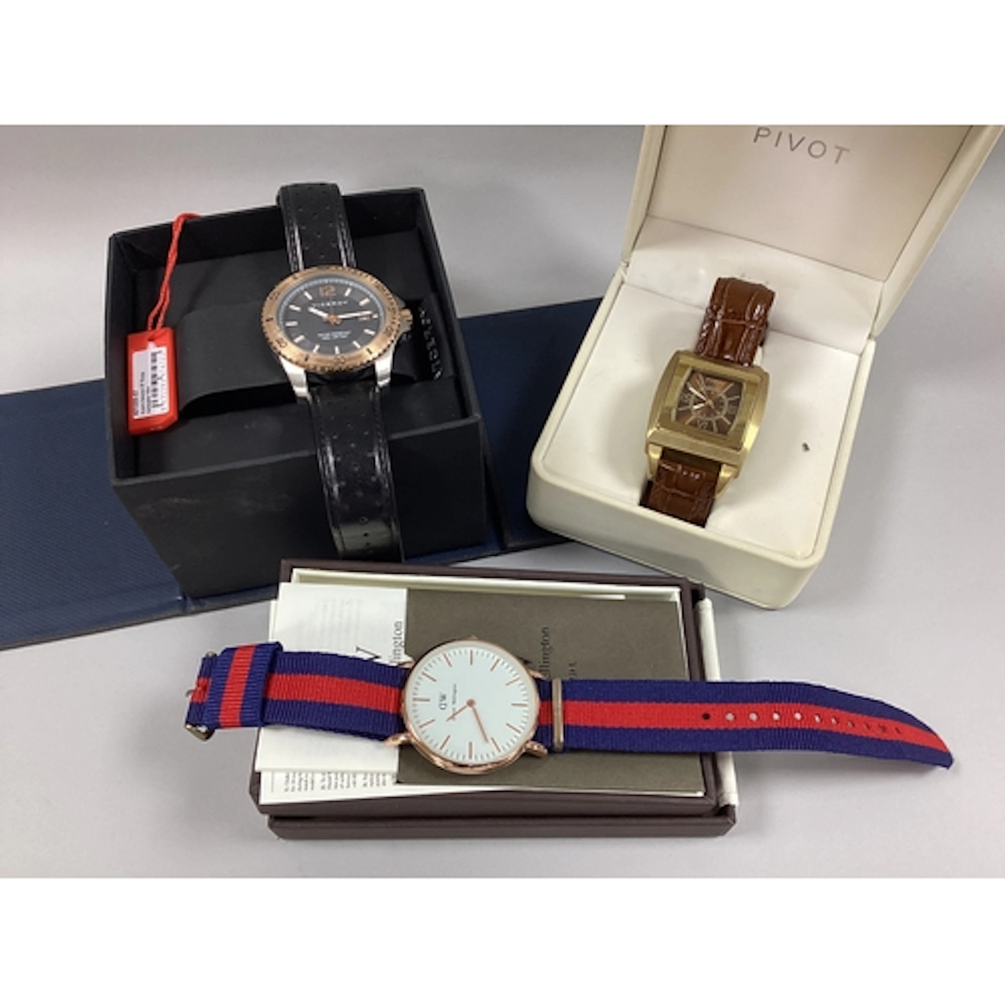 Modern Gent's Wristwatches, Viceroy, Pivot and Daniel Wellin...