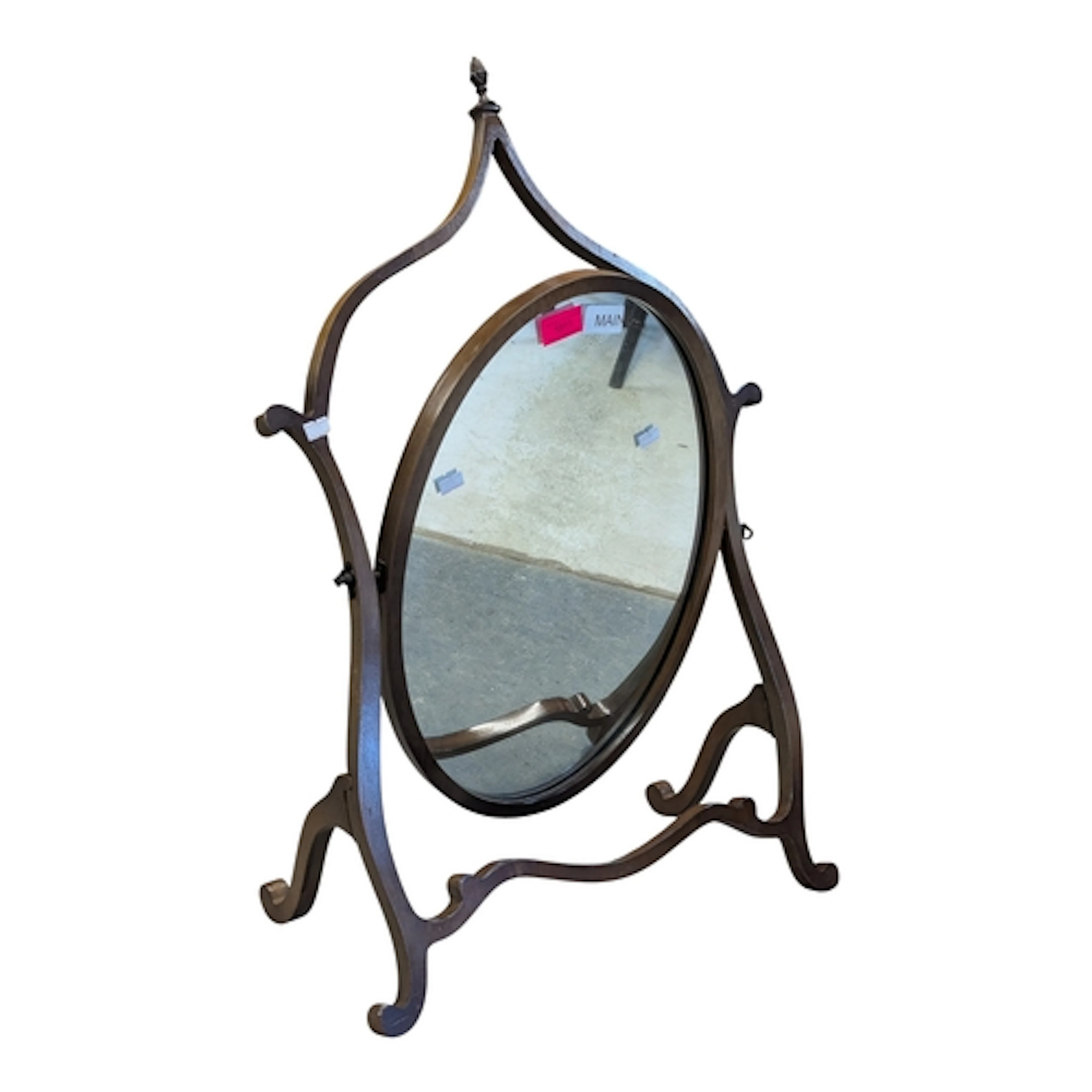A Victorian late 19th century mahogany Hepplewhite style swi...
