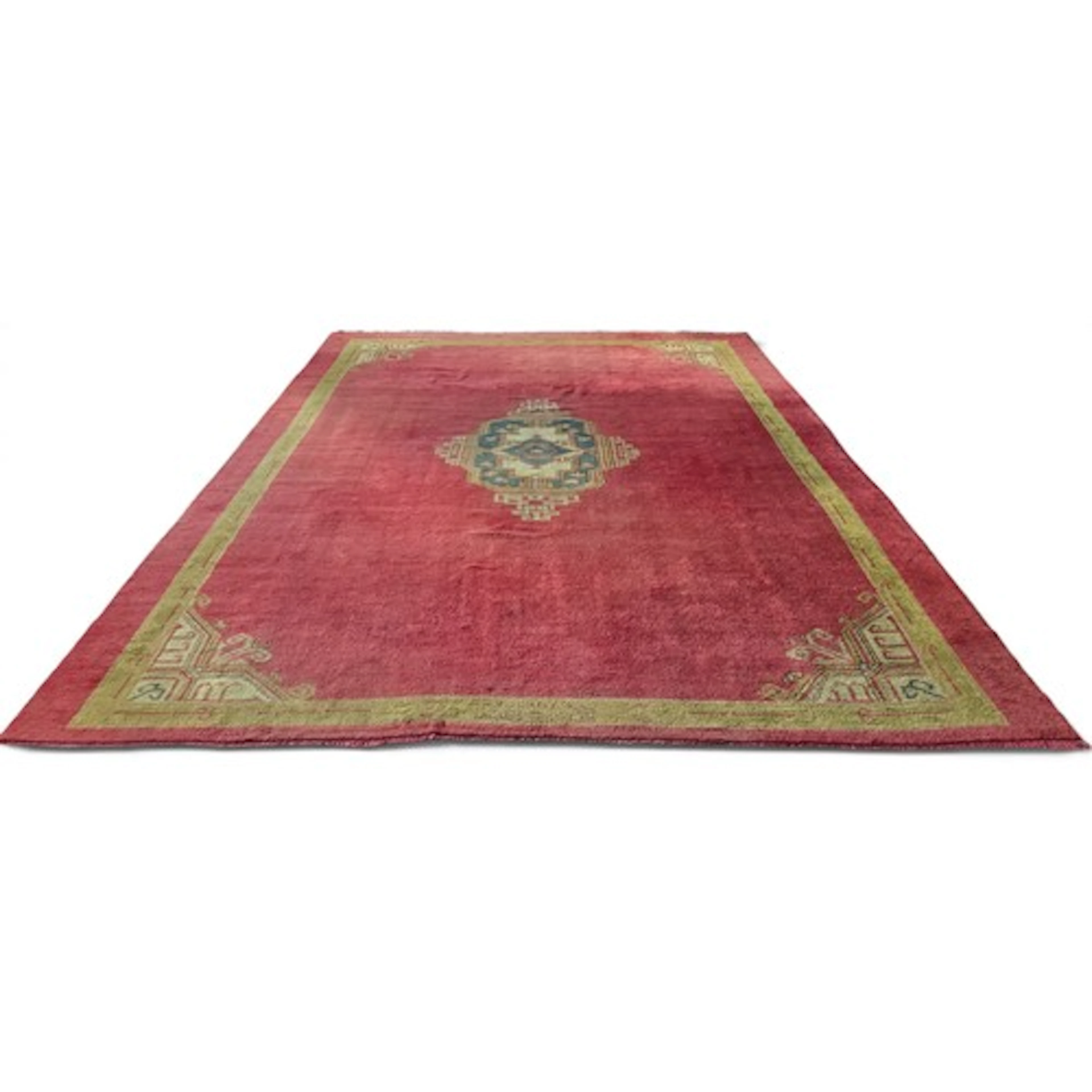 An early 20th Century Red/Rust ground Turkish Oushak style c...
