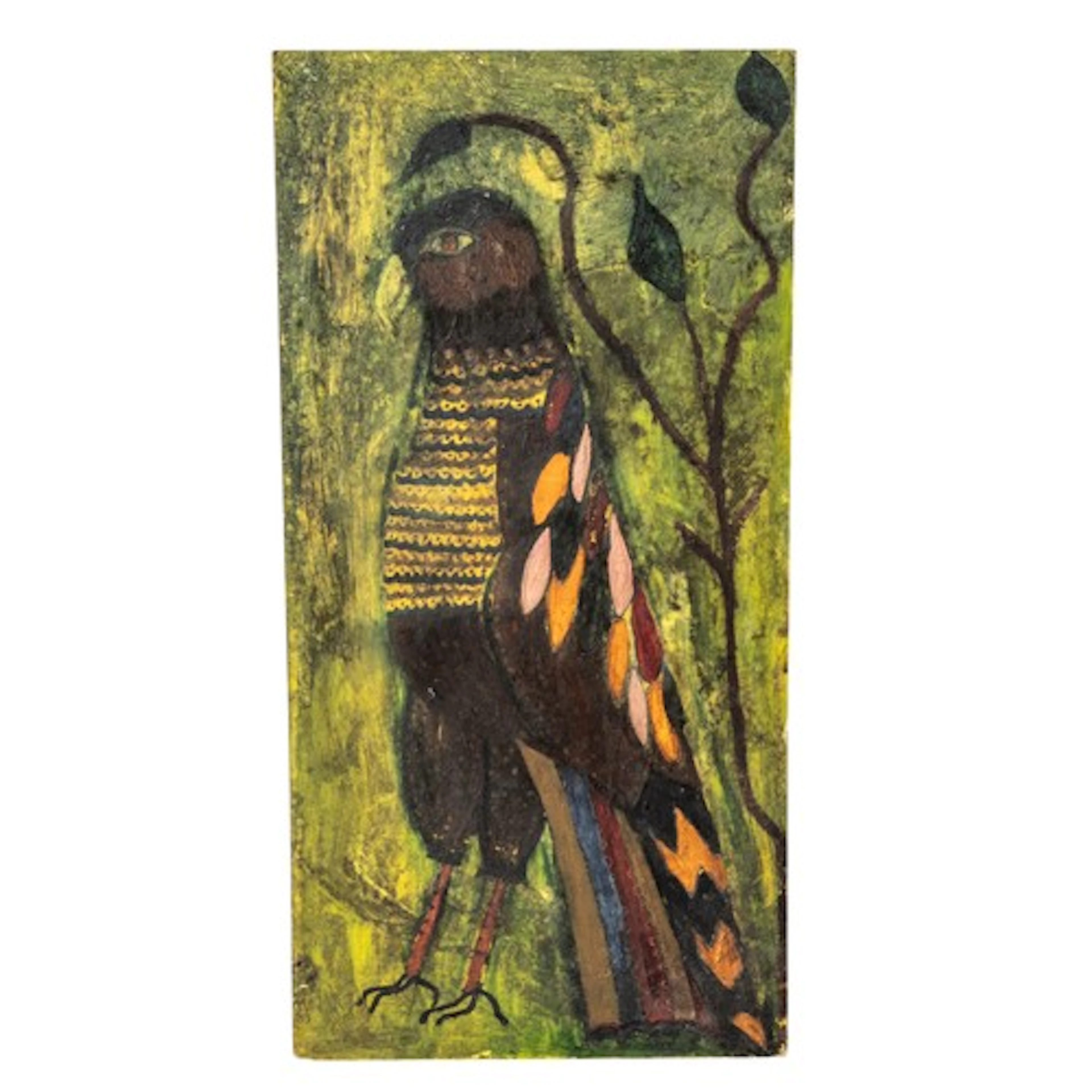 SVEN BERLIN (British, 1911-1999) OIL ON BOARD OF BIRD artist...
