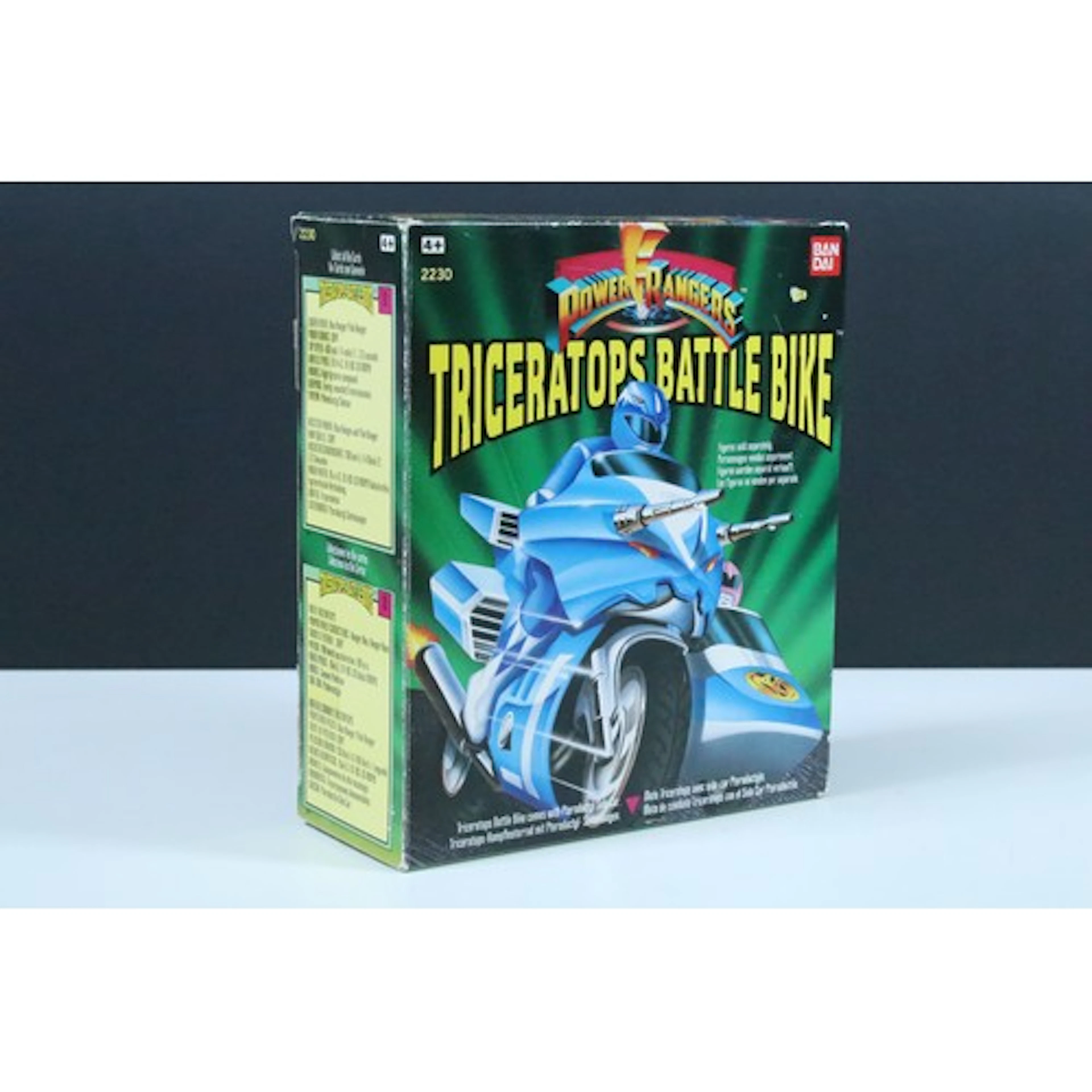Boxed Bandai Power Rangers Triceratops Battle Bike No. 2230,...
