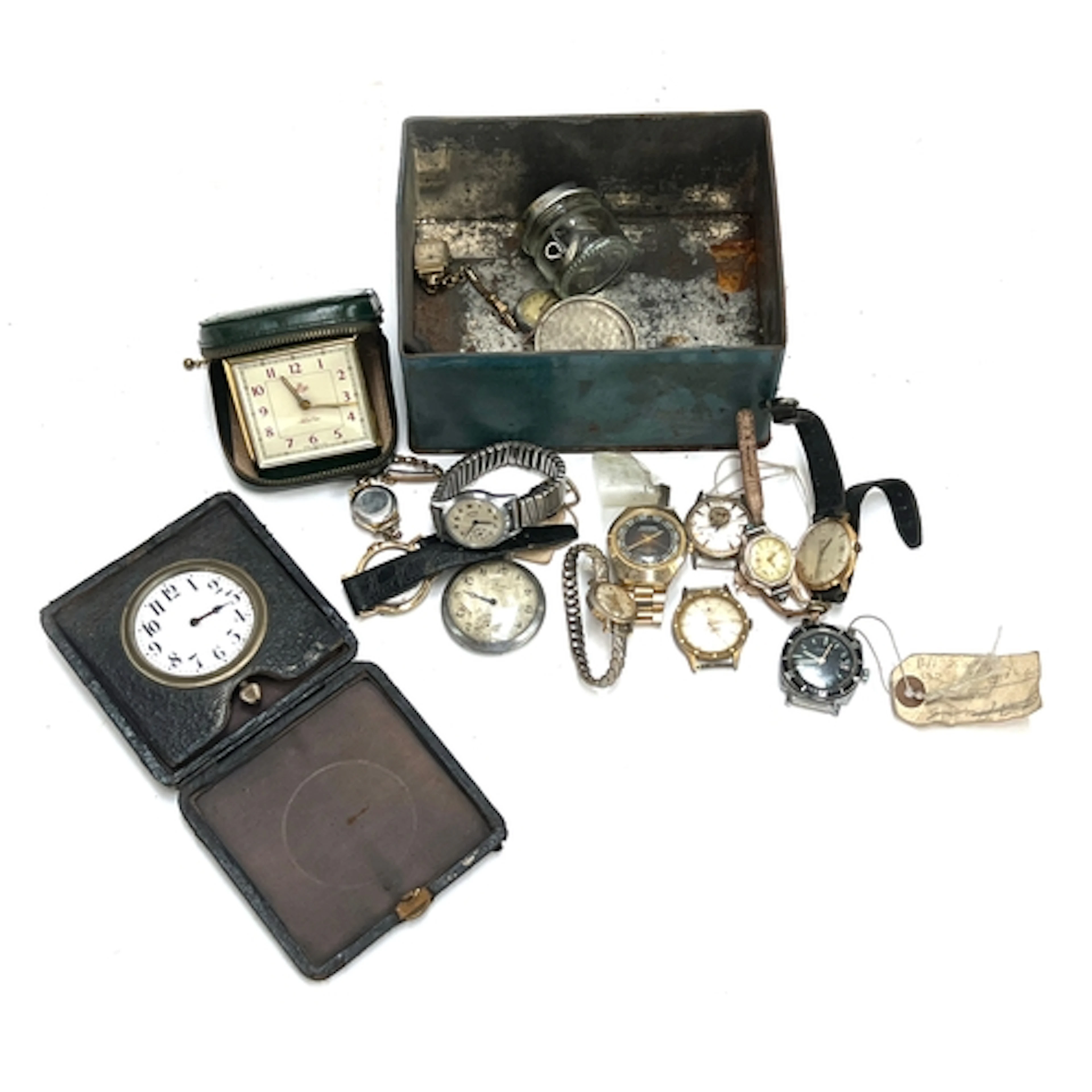 A mixed lot of vintage watches and pocket watches Helsa Luce...