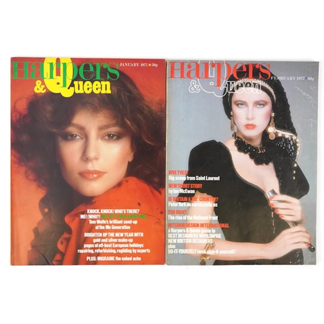 Two 1977 Harpers & Queen International magazines comprising ...