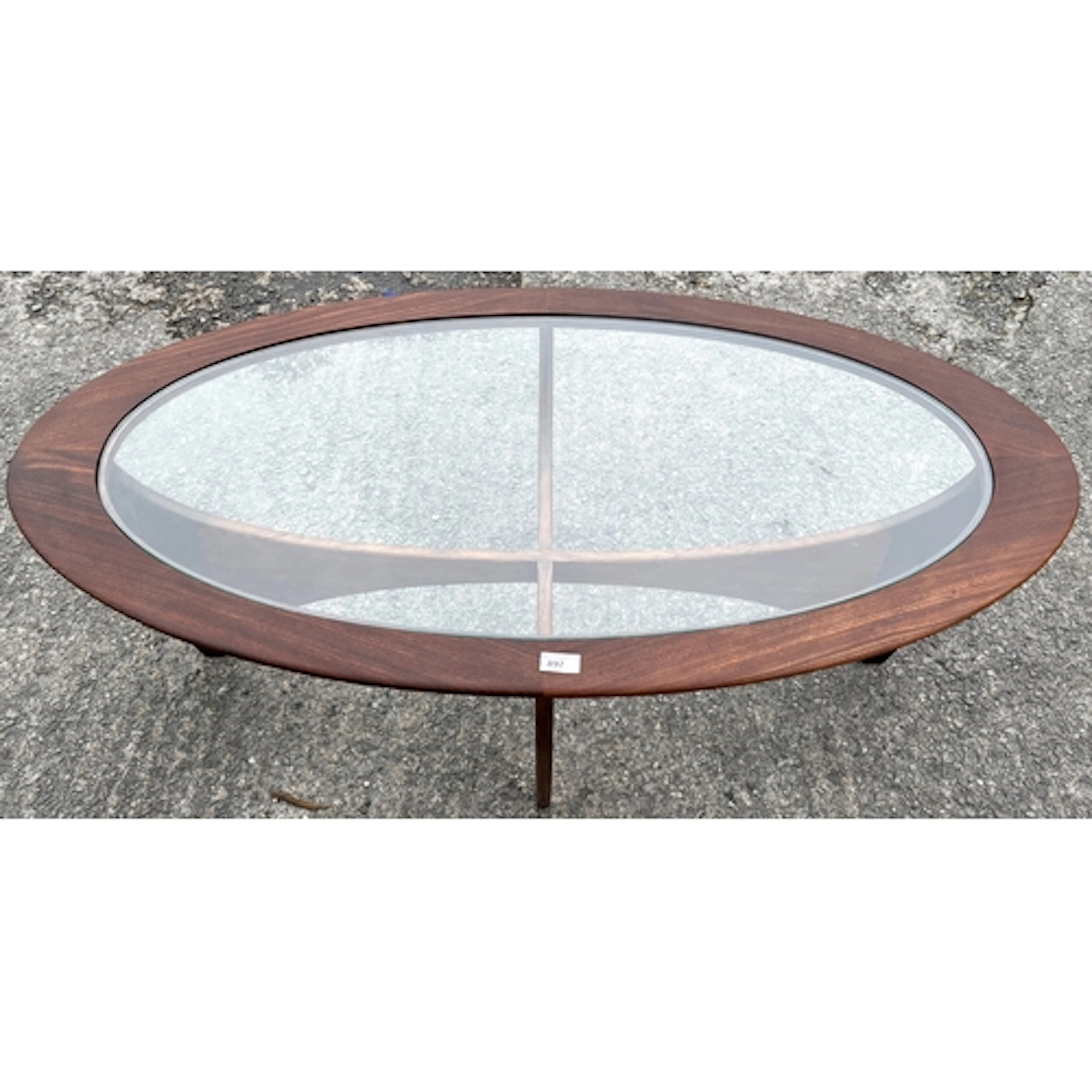 G-Plan mid century design teak oval Astro coffee table.
