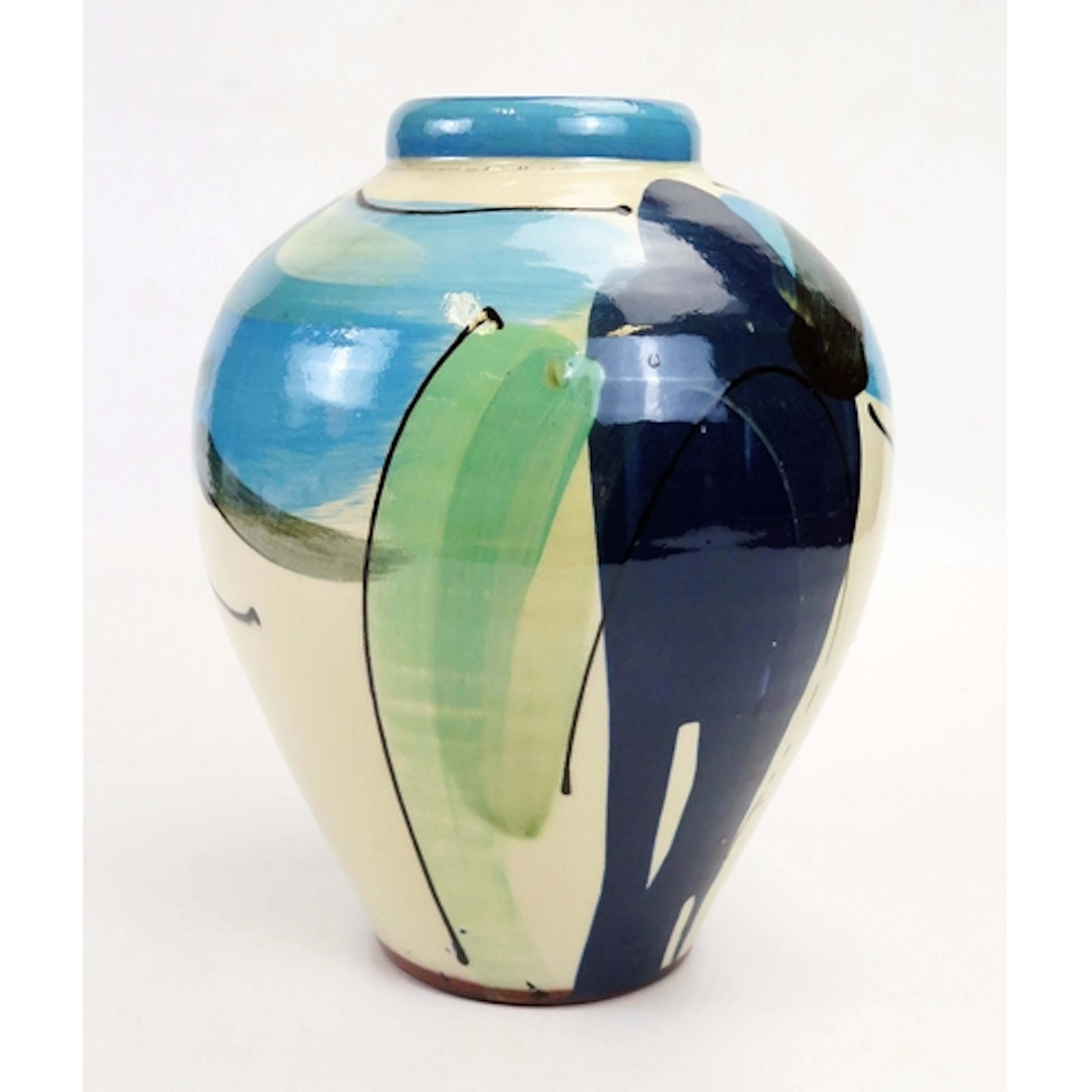 Richard Wilson - a studio pottery vase of tapering ovoid for...