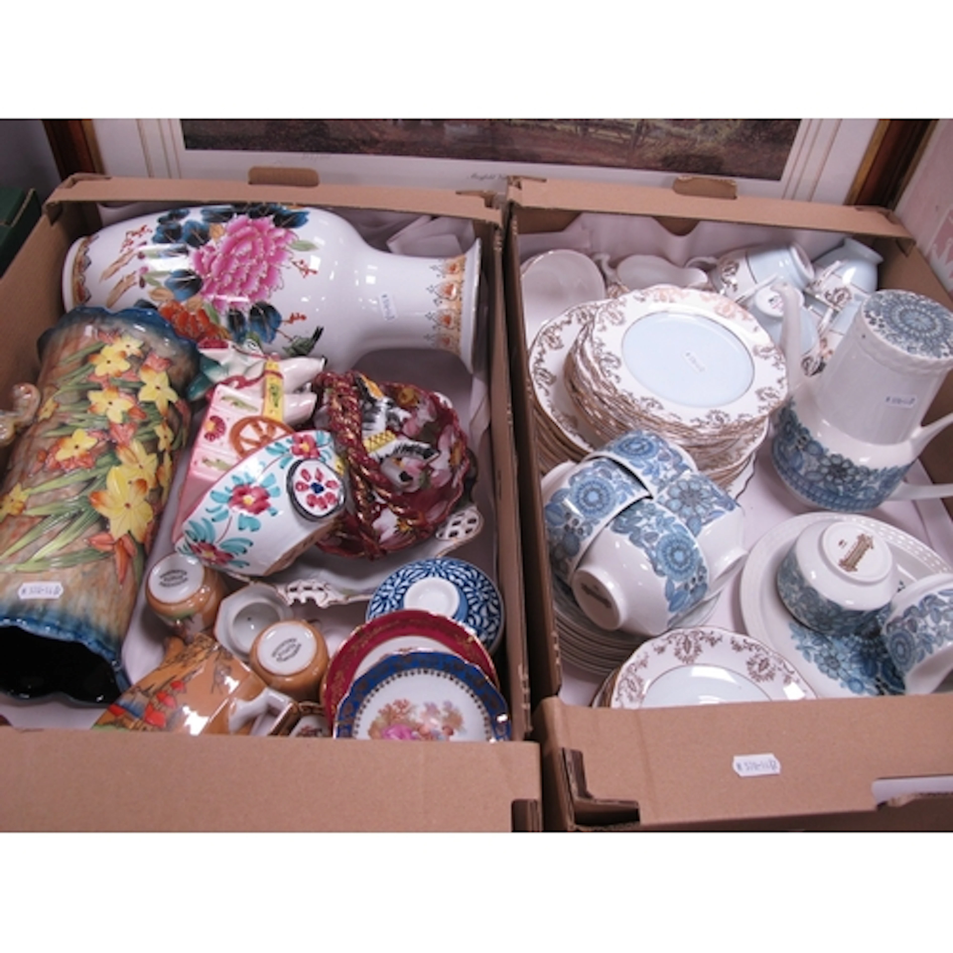 Ceramics, including Japanese hand-painted tea set, large Chi...