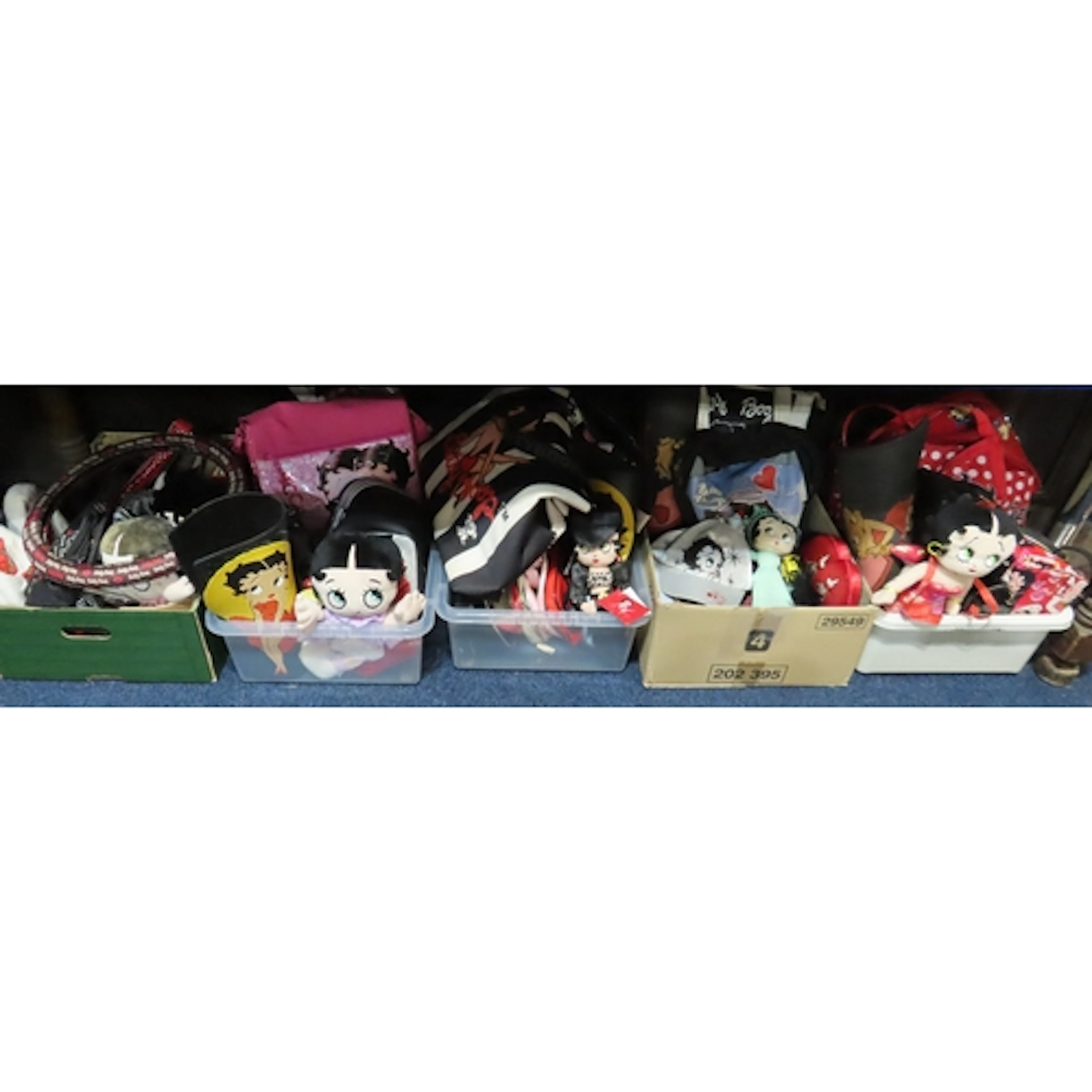 A large collection of Betty Boop collectables including plus...