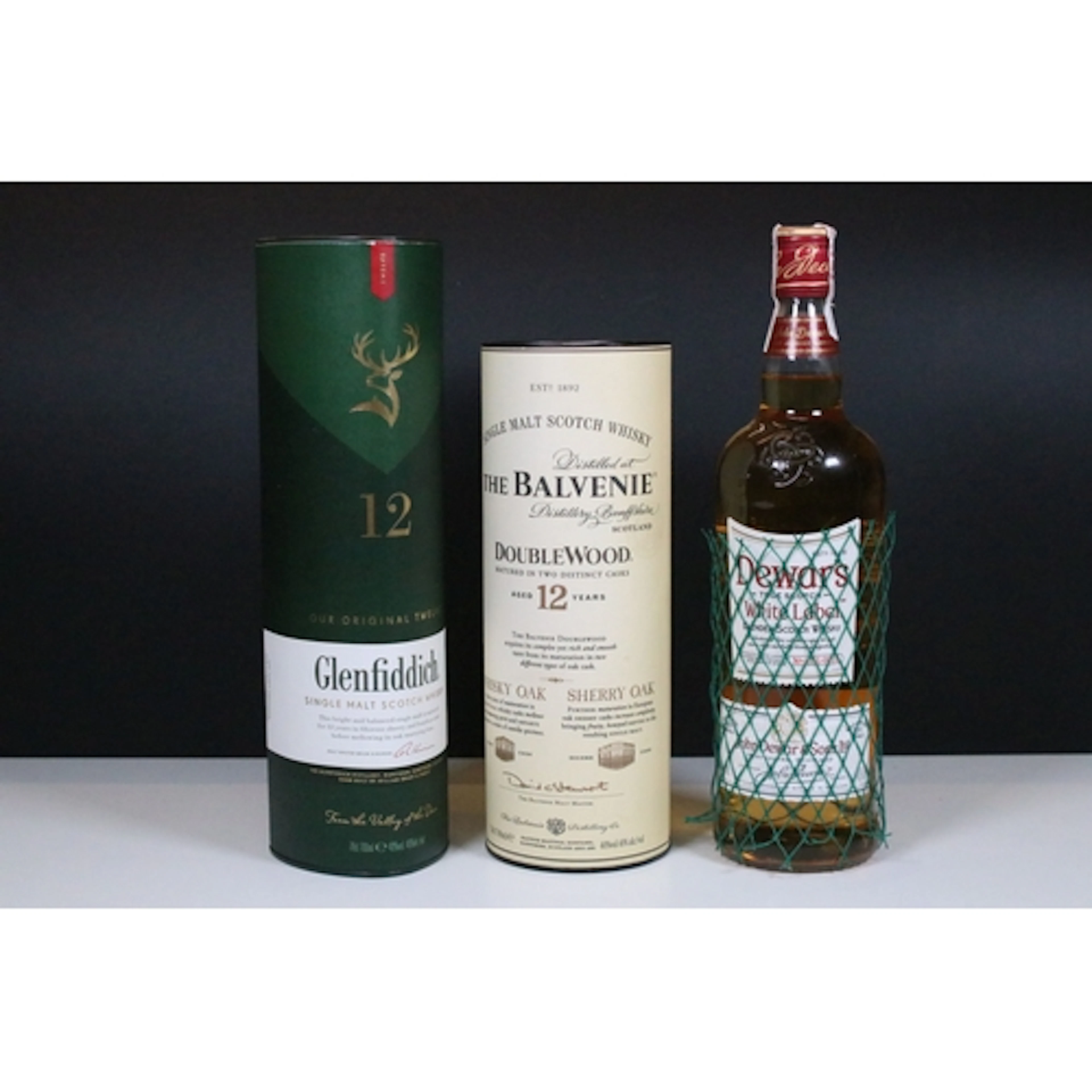 Group of three whiskies, to comprise The Balvenie DoubleWood...