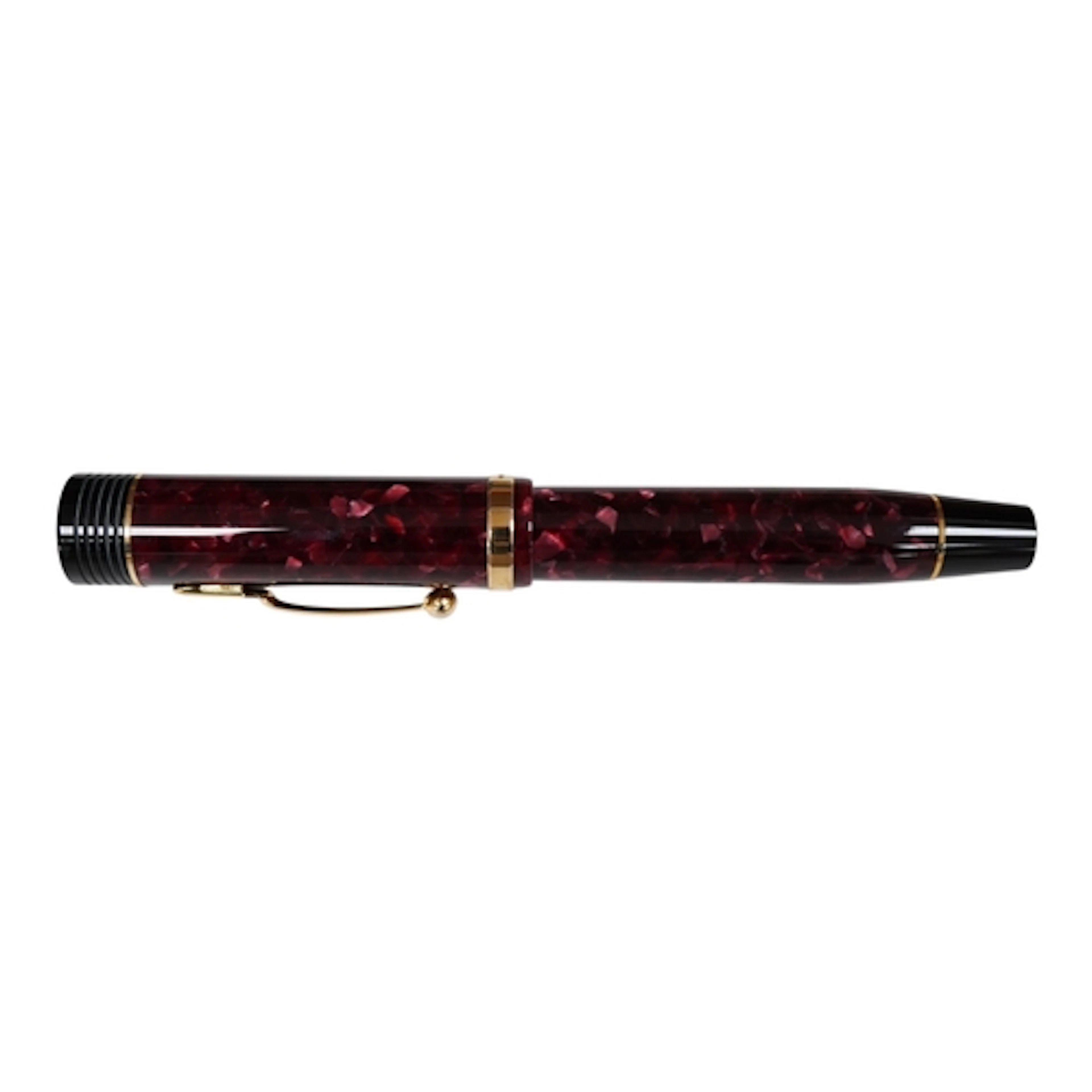 A Conway Stewart Churchill fountain pen, burgundy No. 142 18...