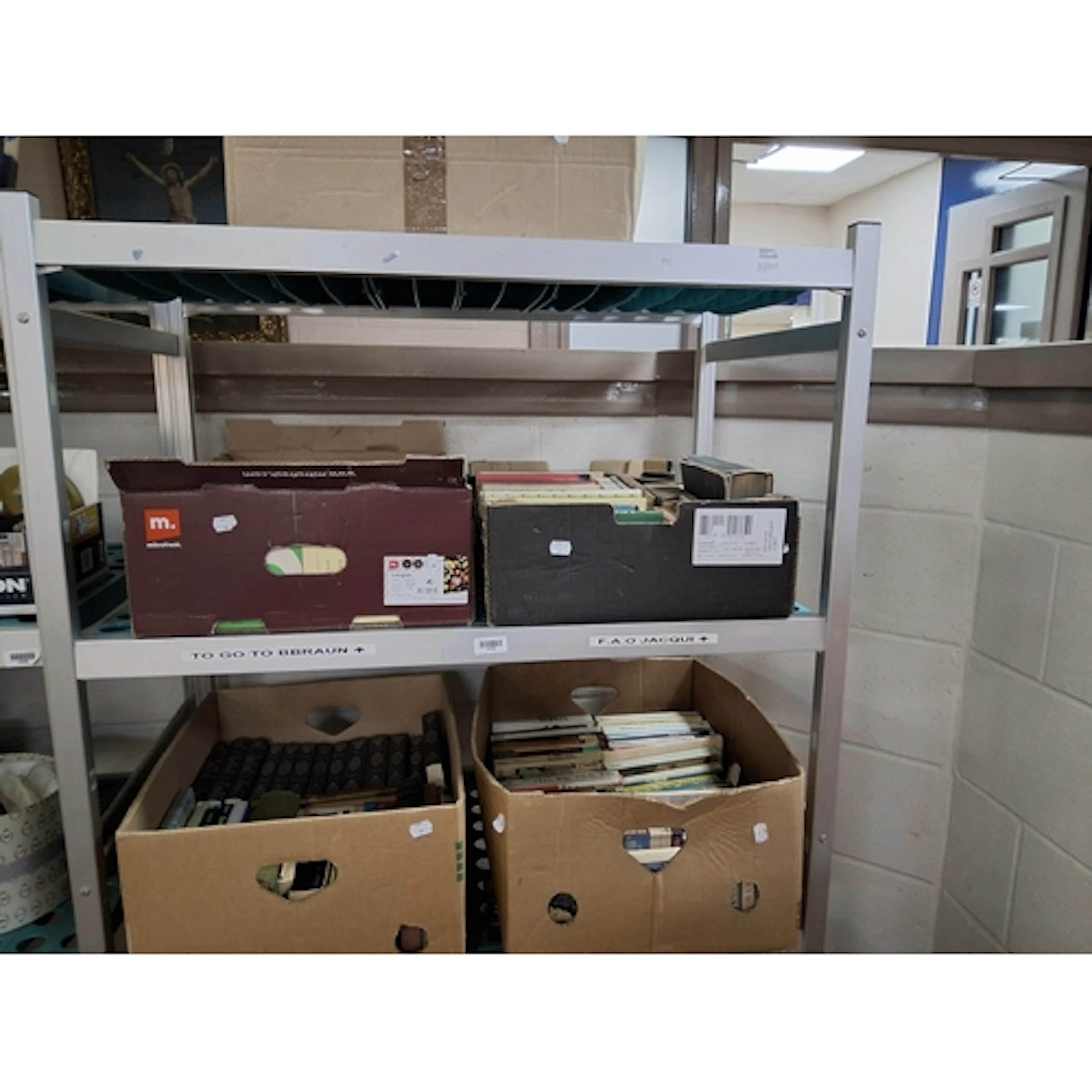 FIVE BOXES OF BOOKS containing over 180 miscellaneous titles...
