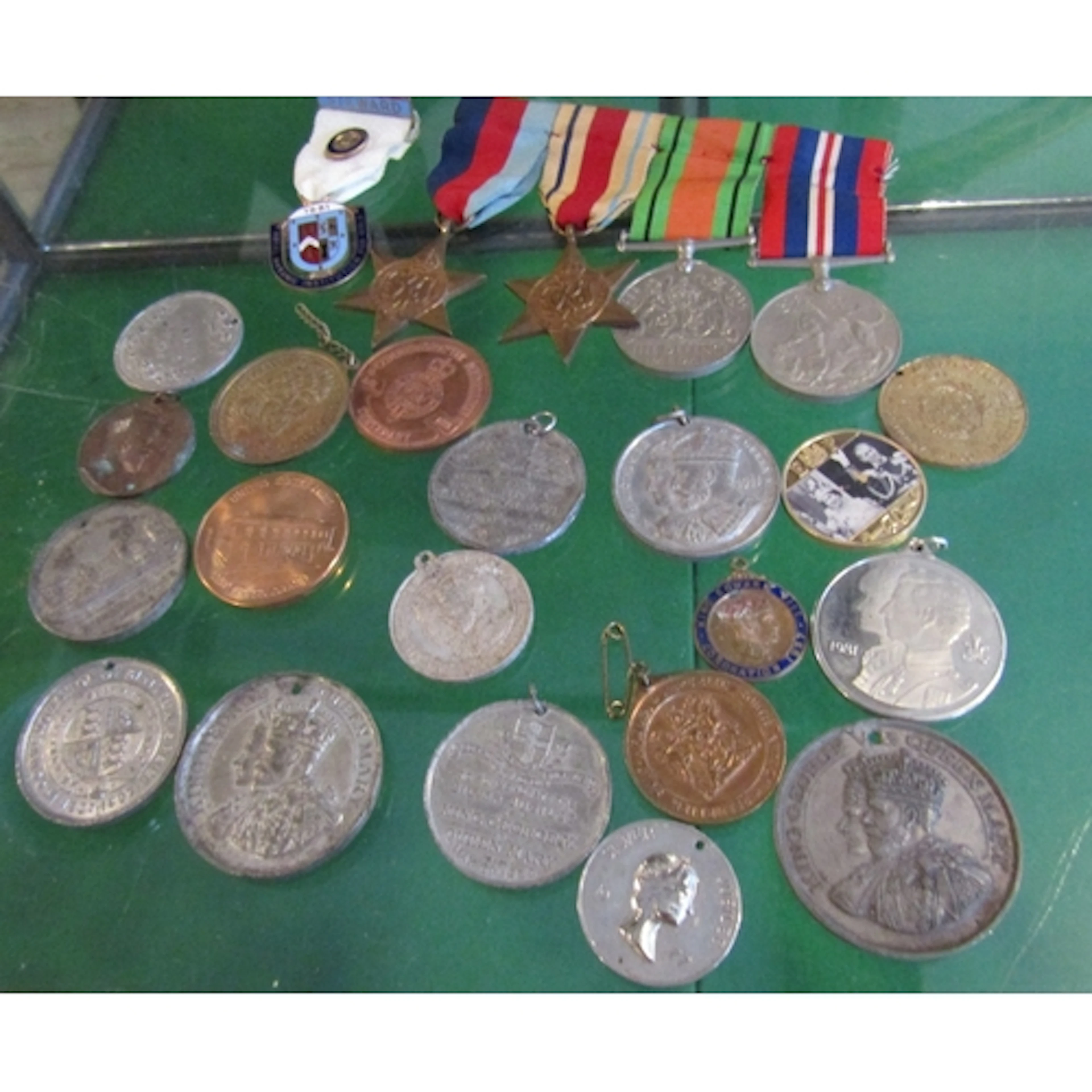 Collection of Various Old Medals, etc. Quantity as Photograp...