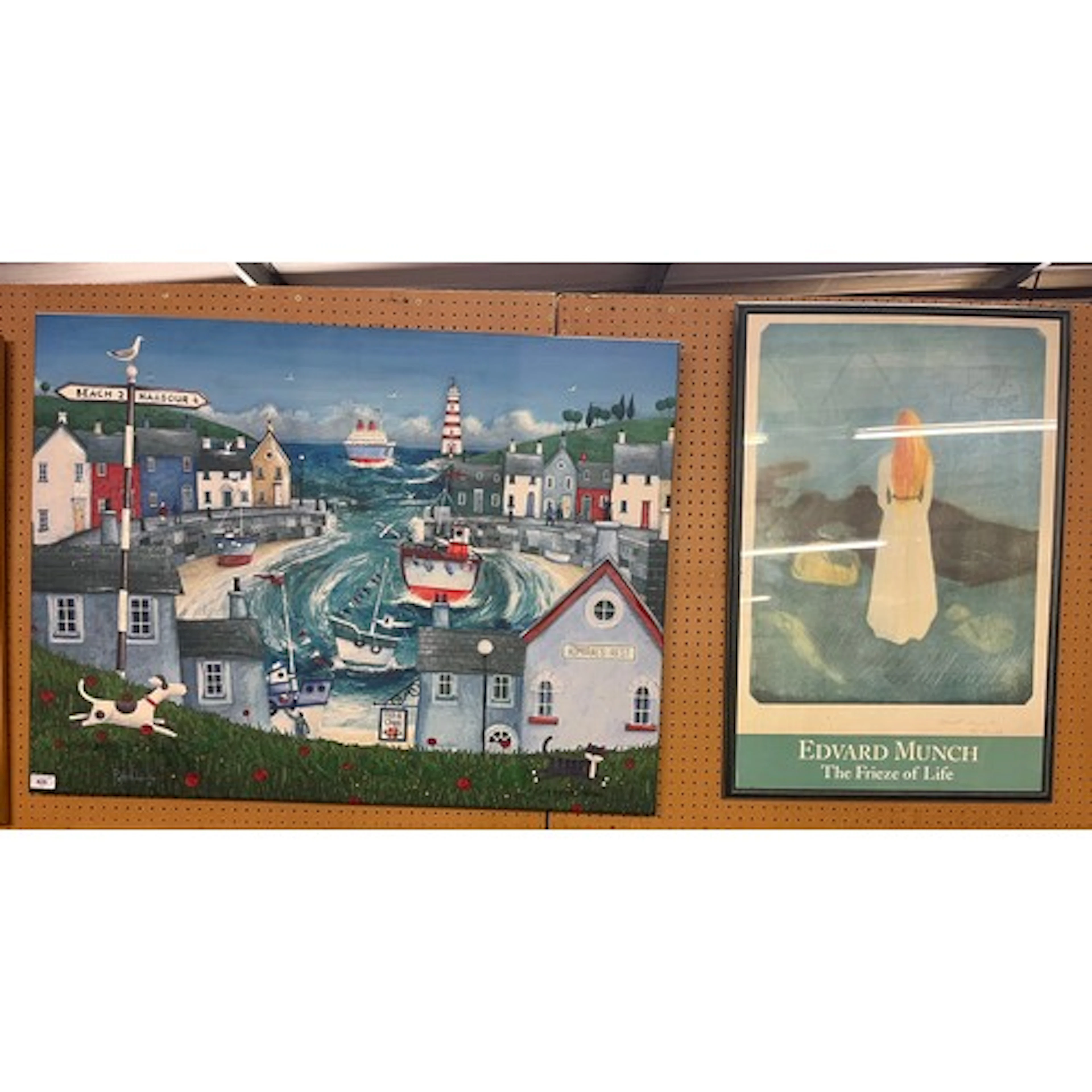 Peter Adderley, 'The Dog Plymouth Town", with a signed Edwar...