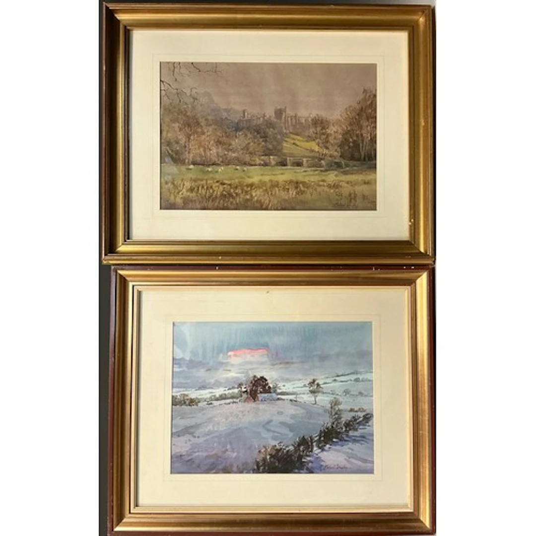 Michael Crawley (British, bn. 1938) Two watercolours - Wint...