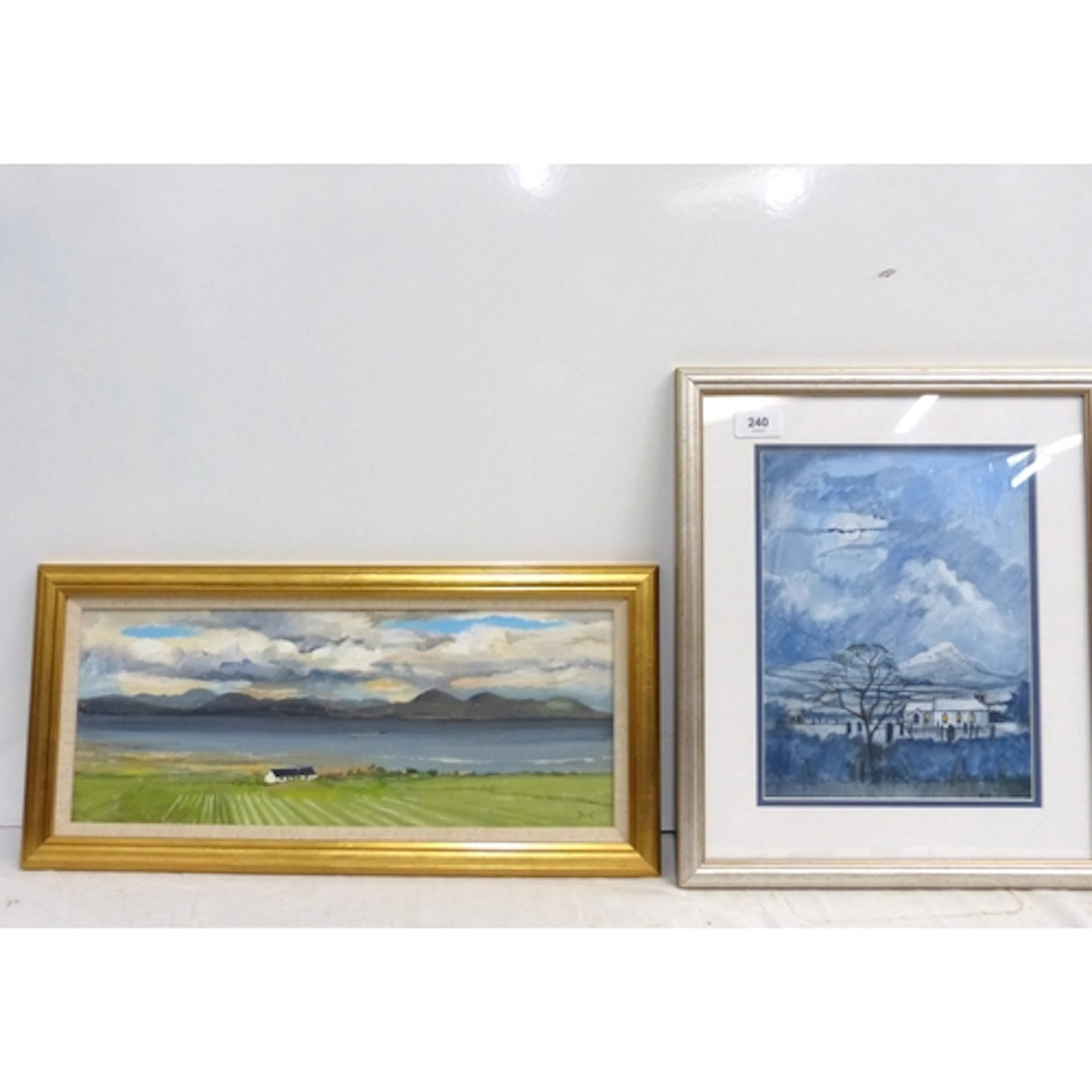 Brian Campbell paintings to include watercolour Skiddaw Beyo...