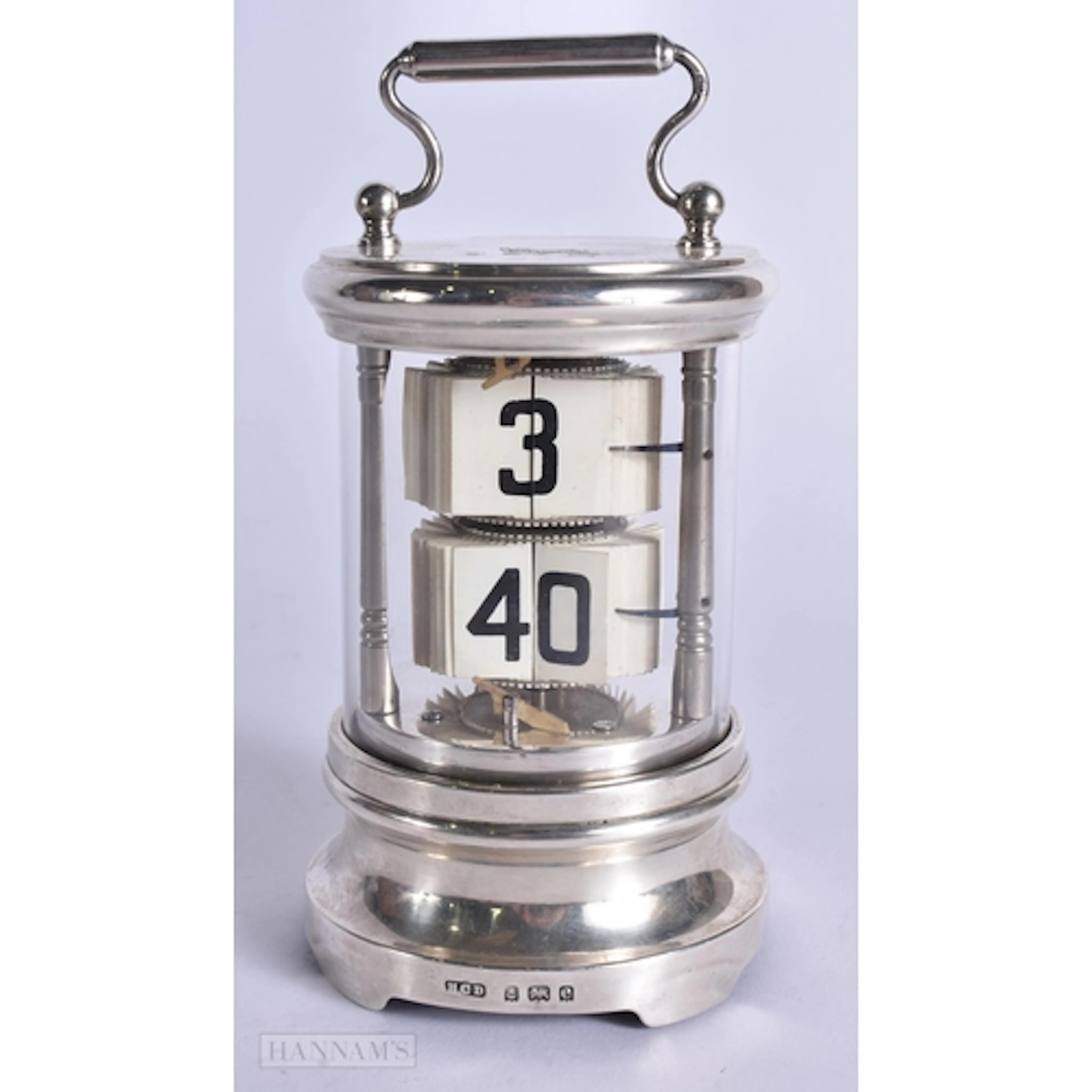AN UNUSUAL EDWARDIAN SILVER REVOLVING DESK CALENDAR. Birming...