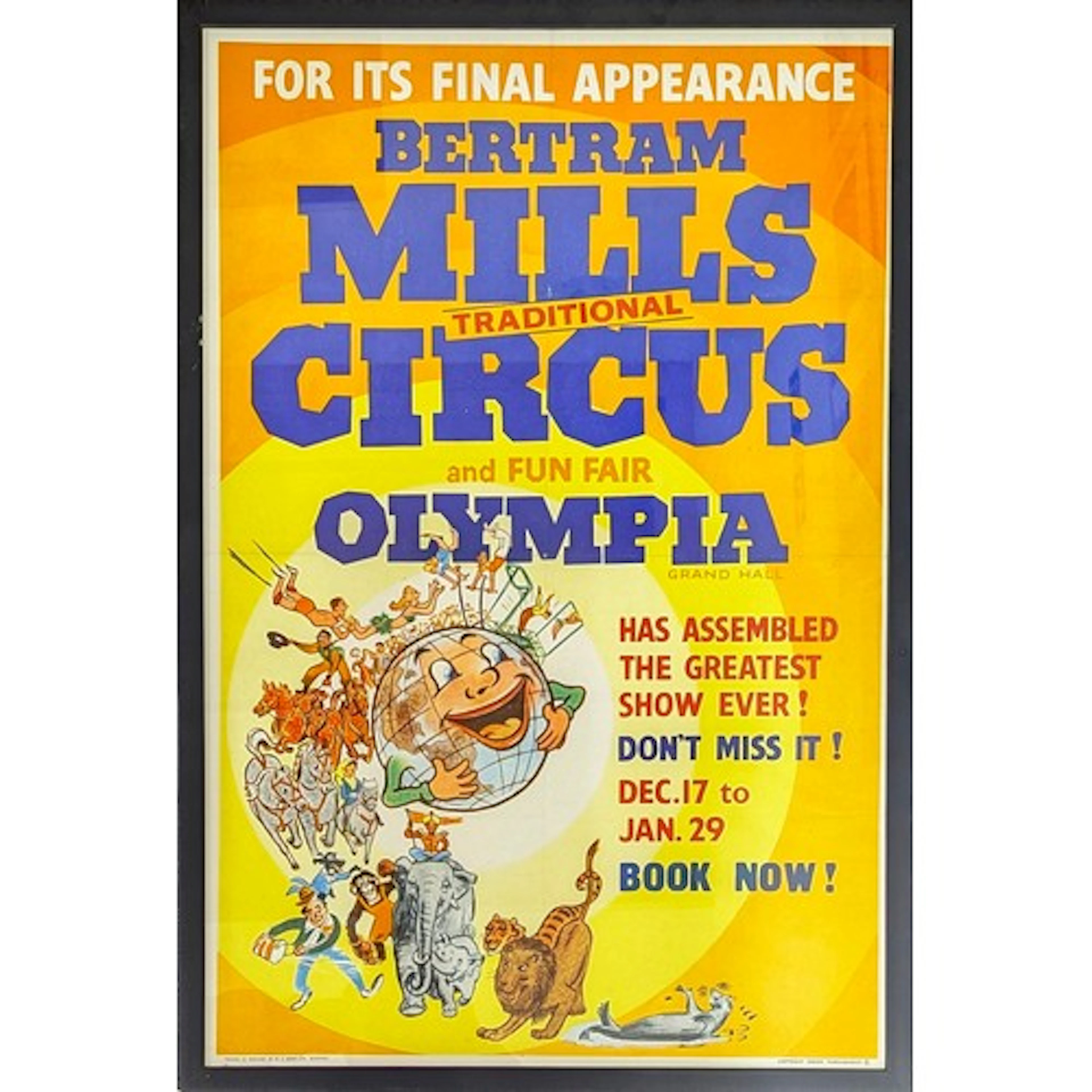 Circus & Fairground - a mid-20th century poster, For Its Fin...