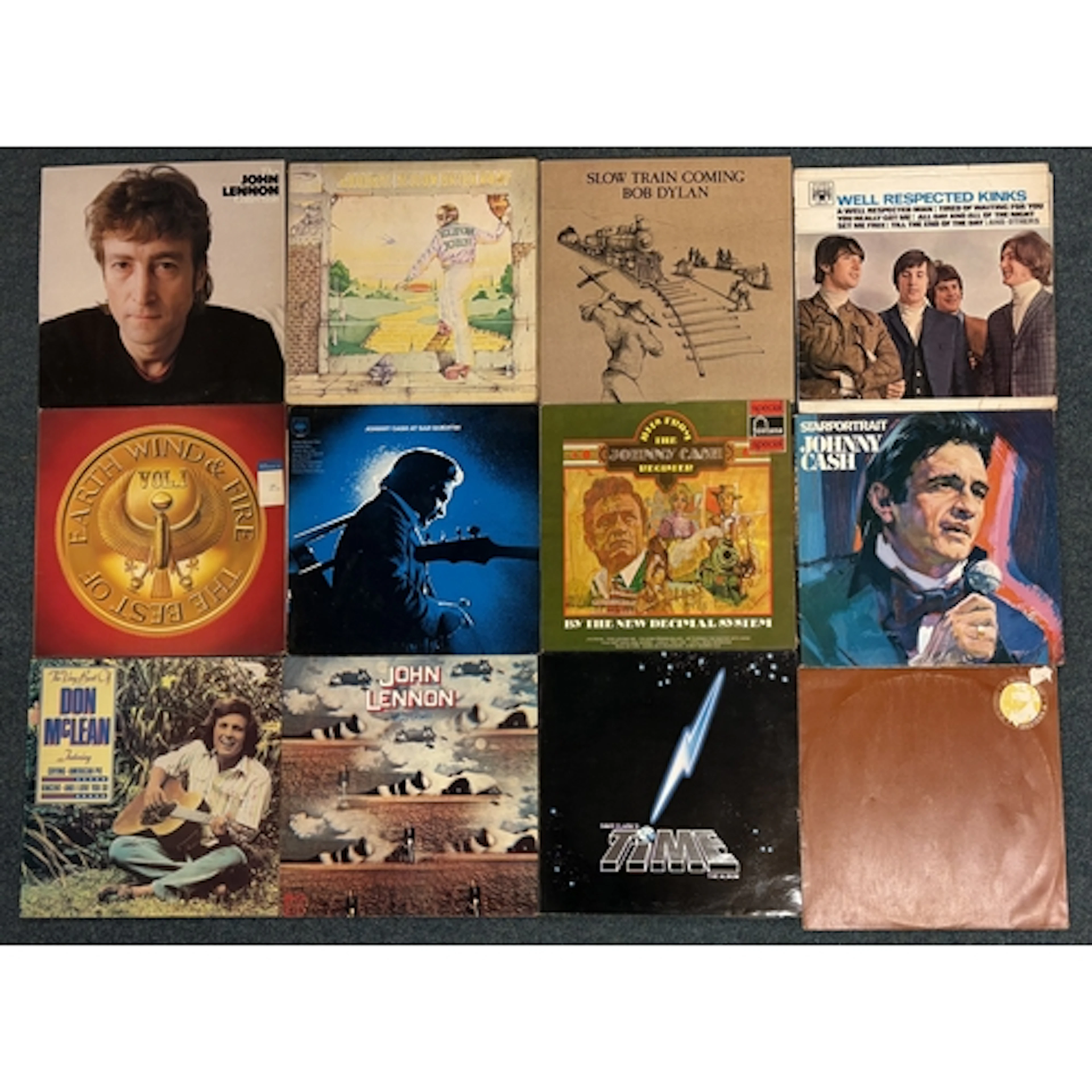 12 x LP vinyl records - To include Classic Rock, Pop Rock, C...