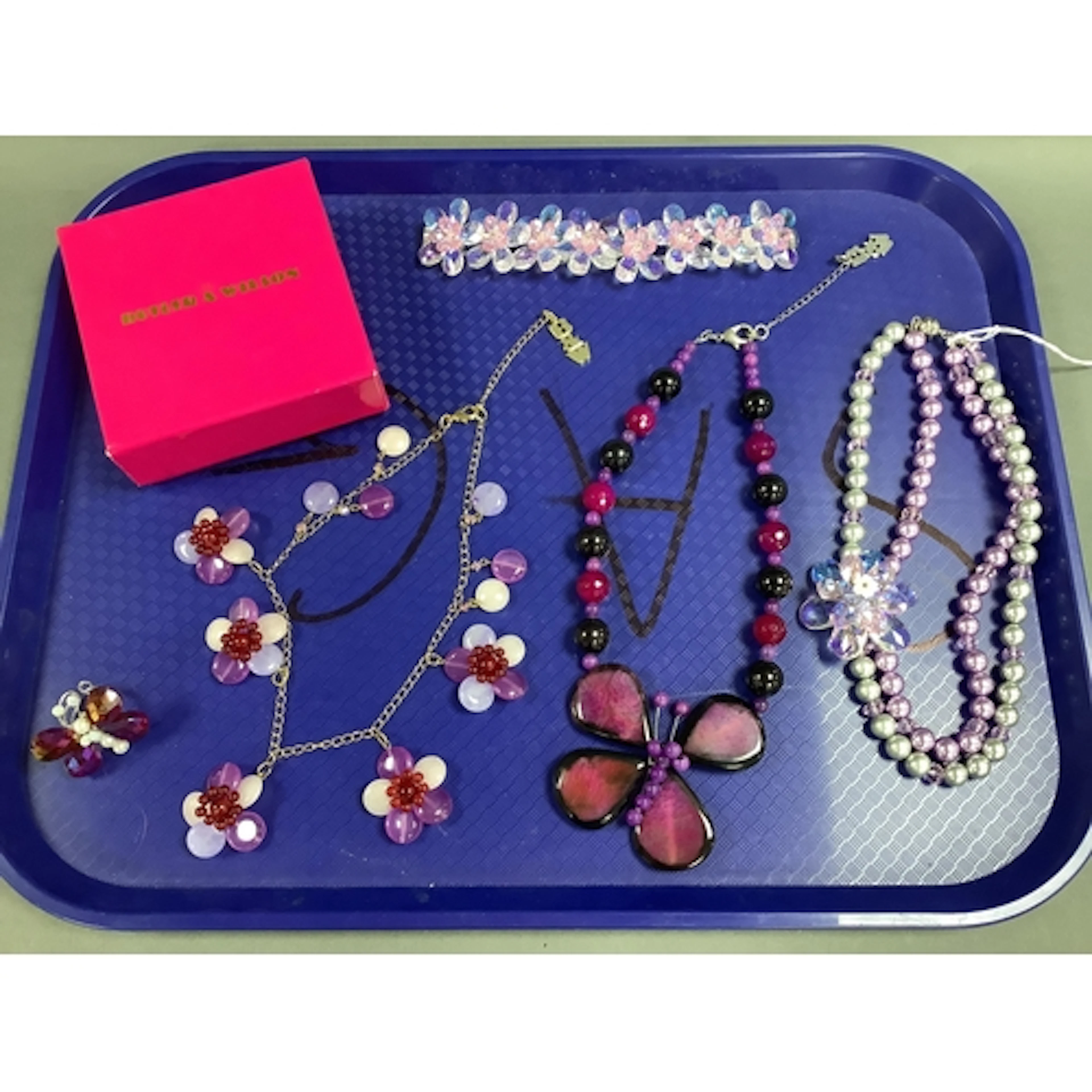 Butler & Wilson Modern Statement Butterfly Necklace, togethe...