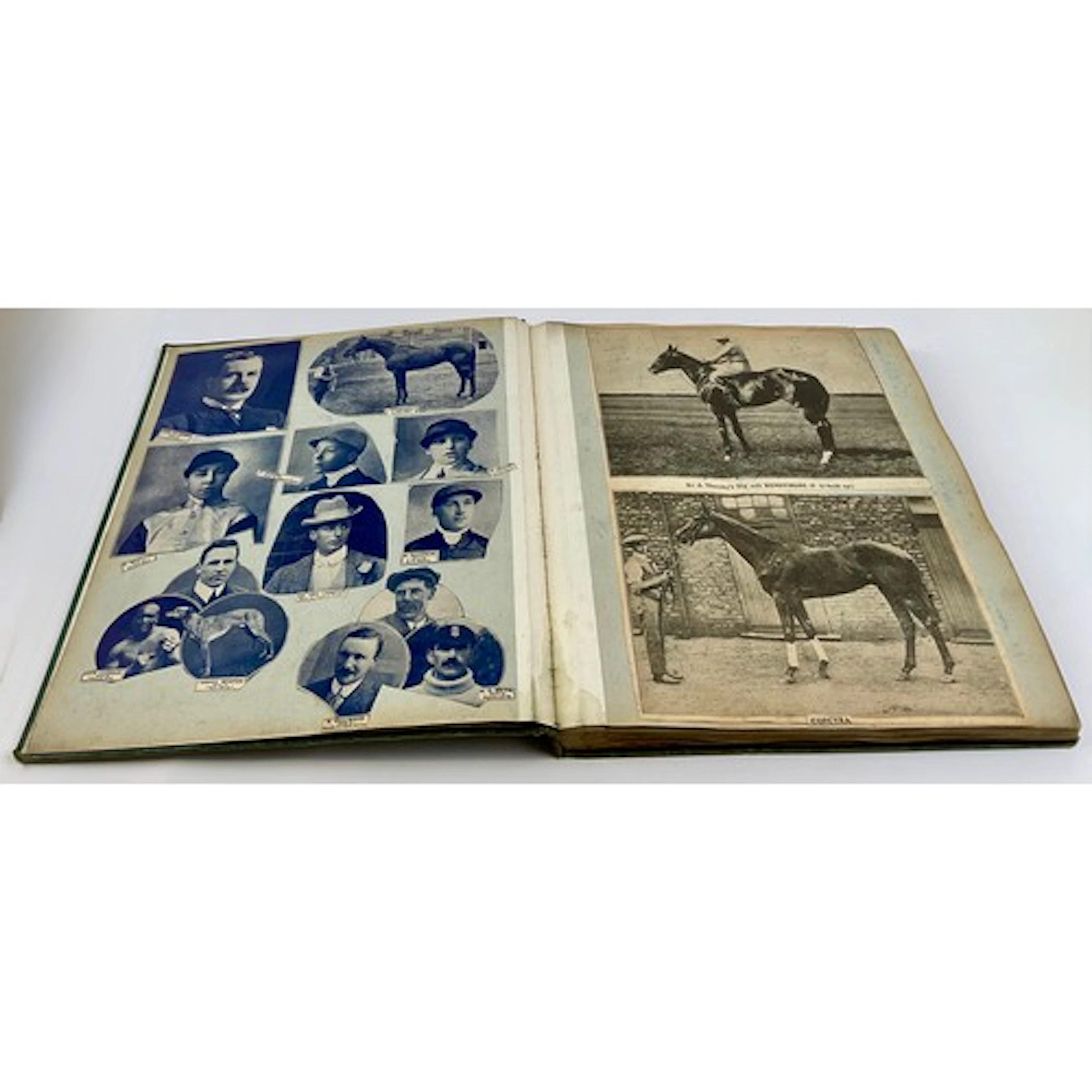 An Edwardian scrap album, containing pasted cuttings and som...