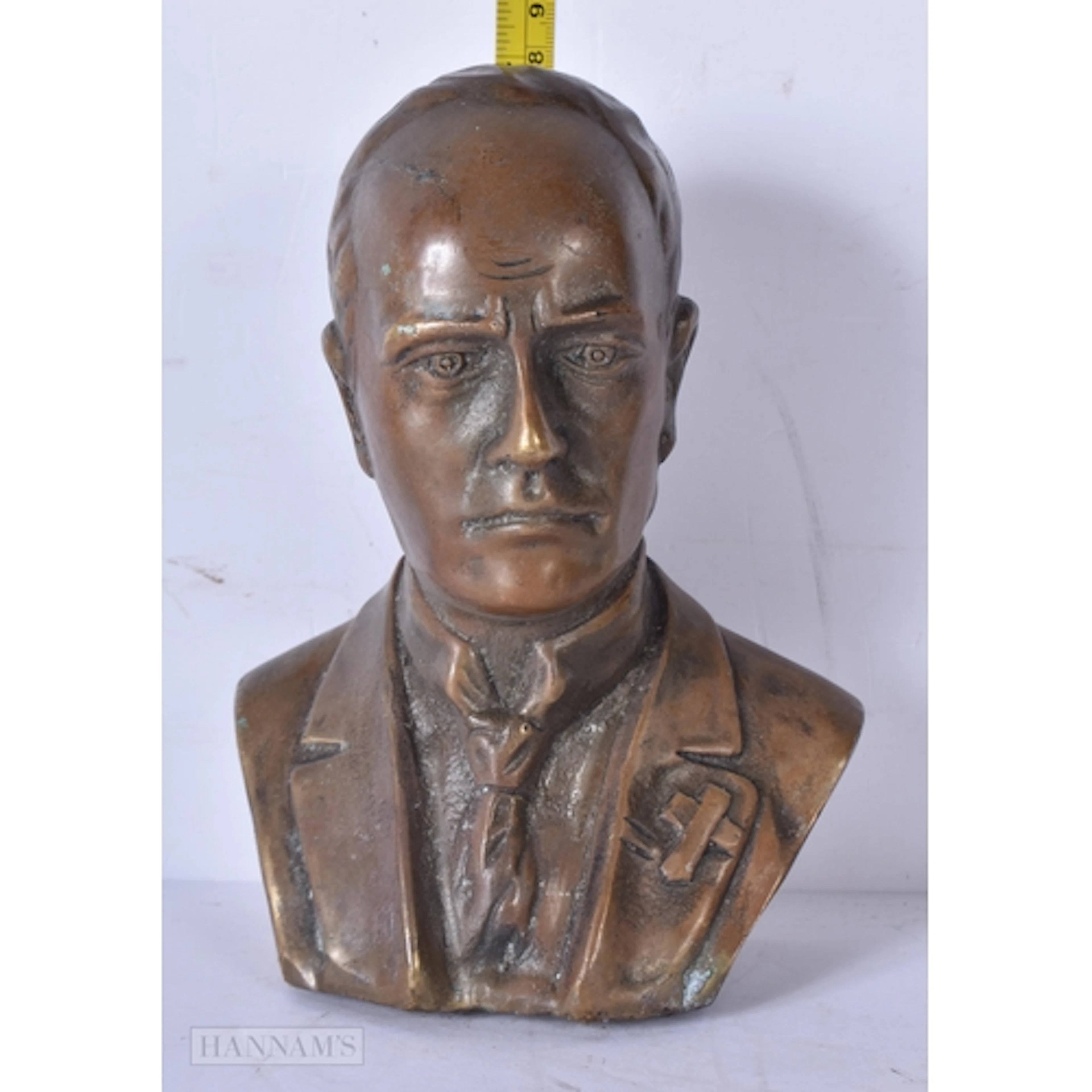 A bronze bust of Vladimir Mayakovsky 19cm
