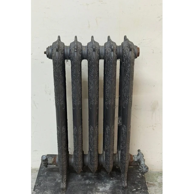 French Rococo style ornamental cast iron radiator.