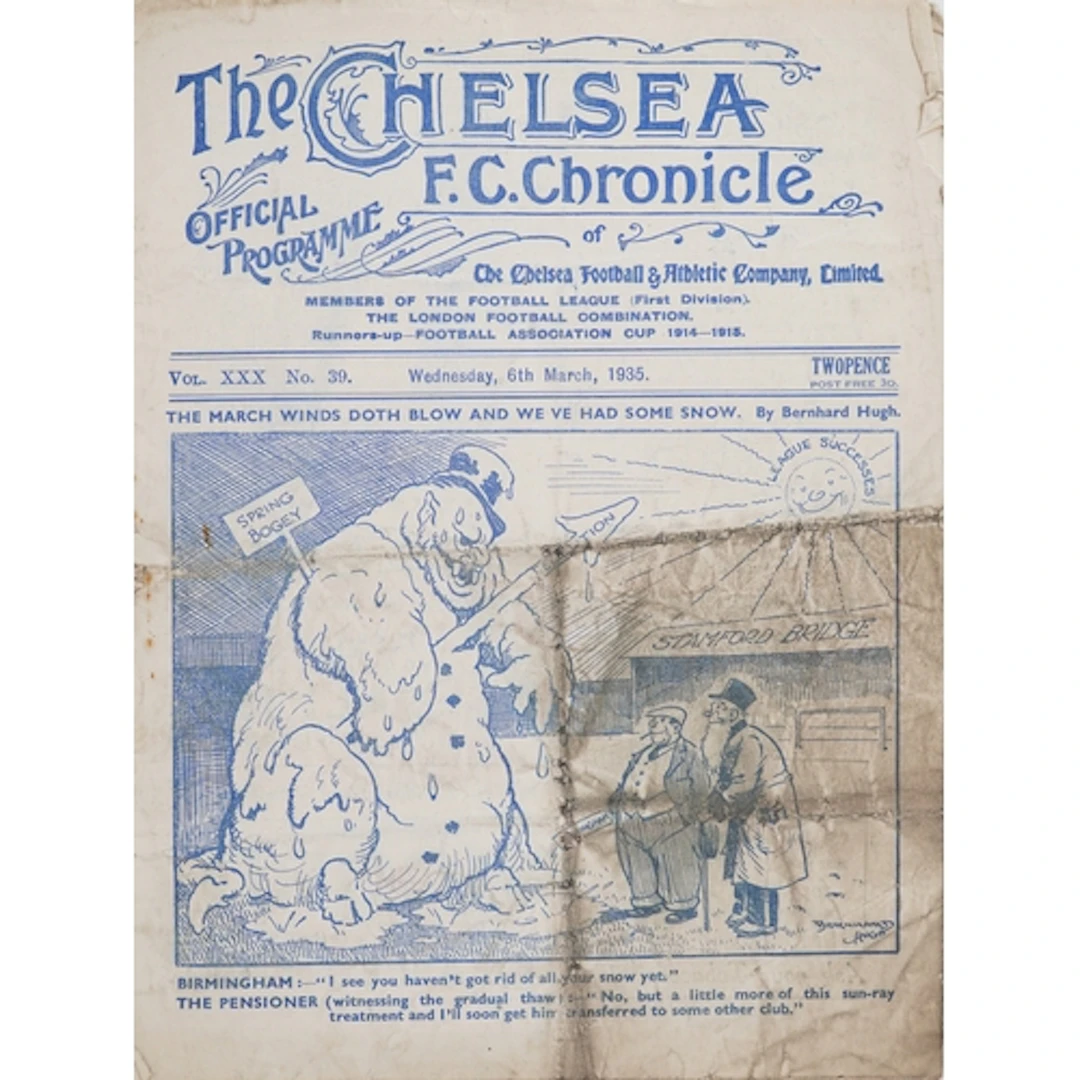 Chelsea F.C. Chronicle official football programme - The Mar...