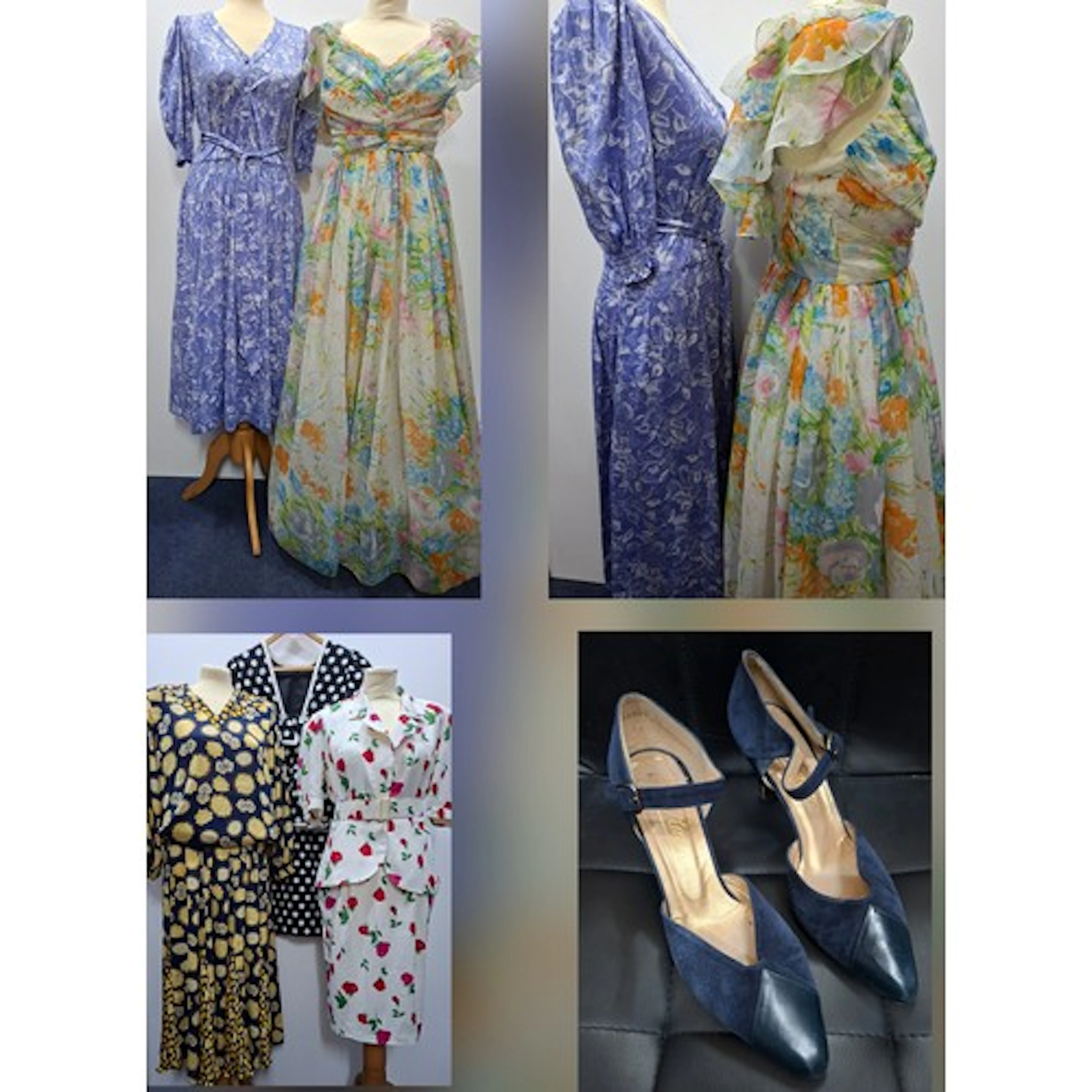 Vintage ladies clothing to include a late 20th Century Laura...