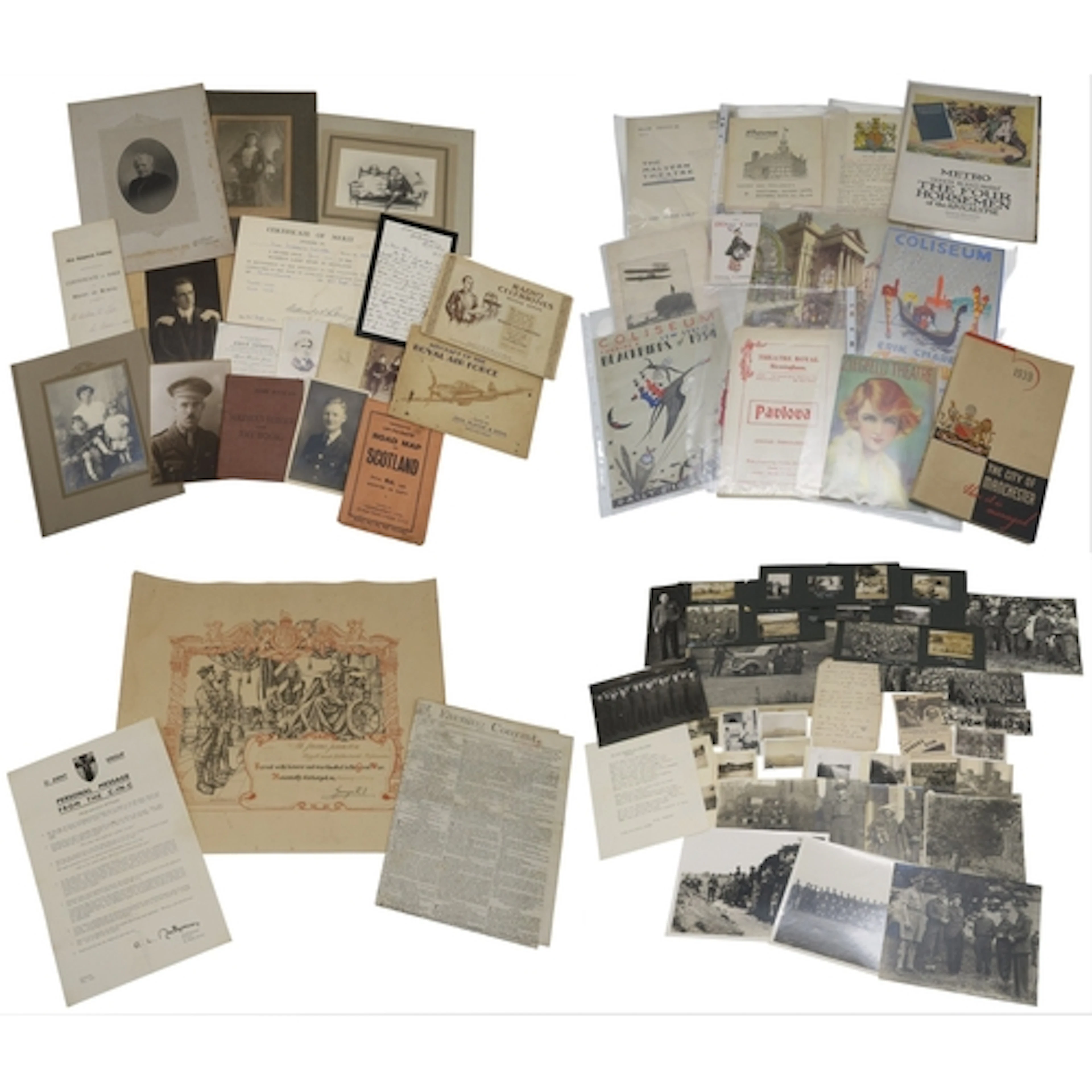 Ephemera: a large quantity, to include a WW1 King's Certific...